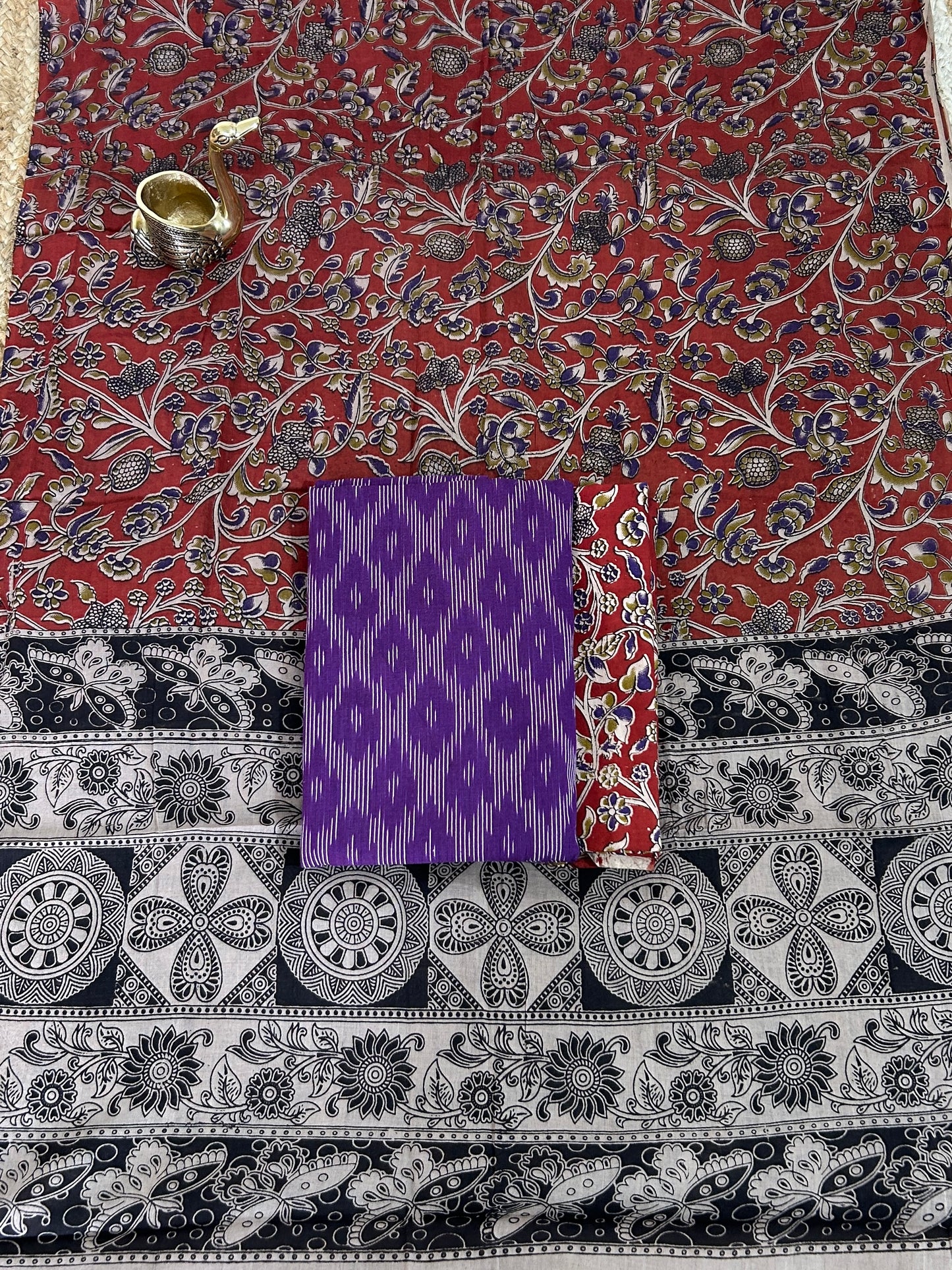 Ikat - Kalamkari Cotton Dress Material