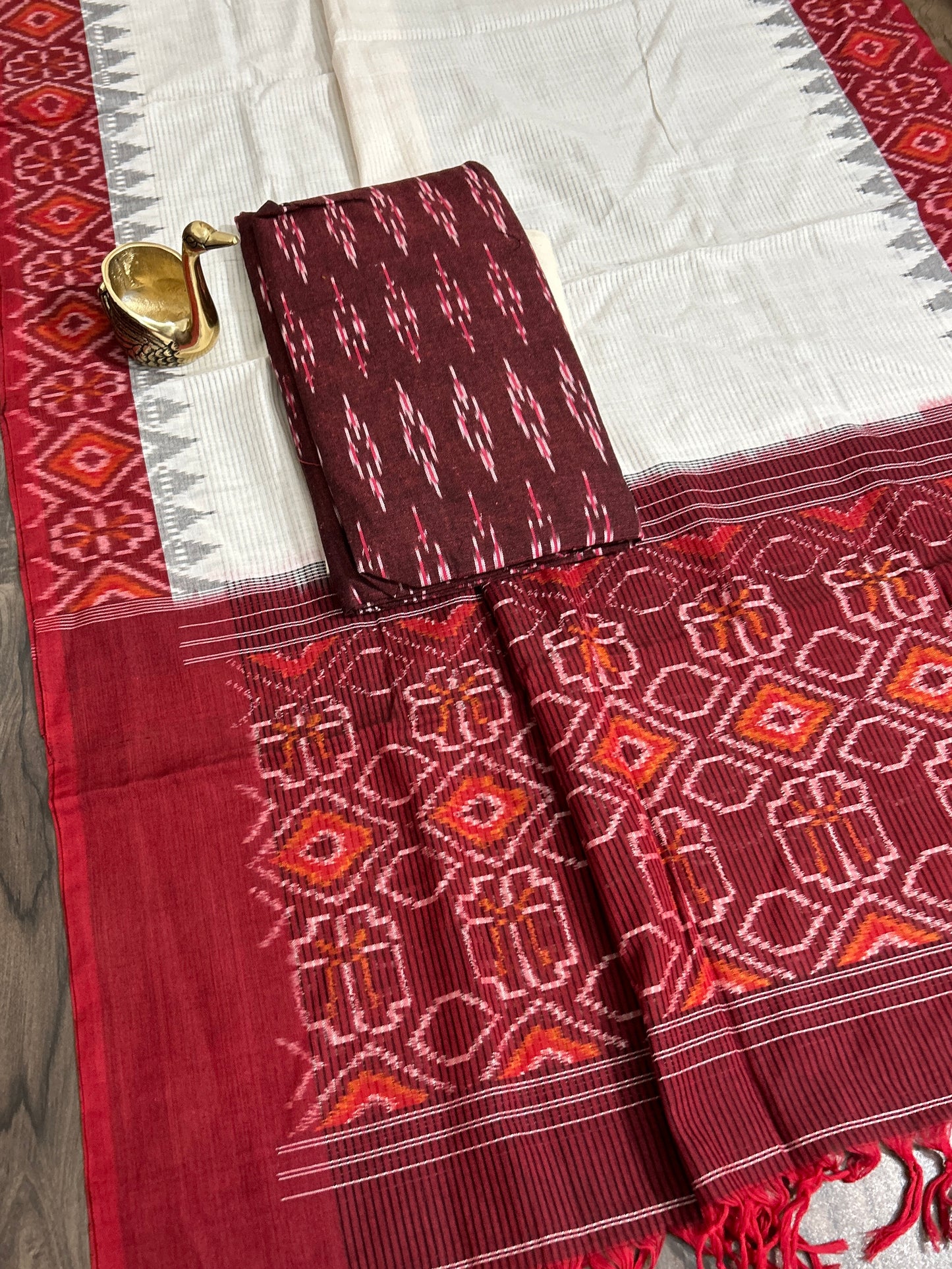 Double Ikat Cotton Dress Material
