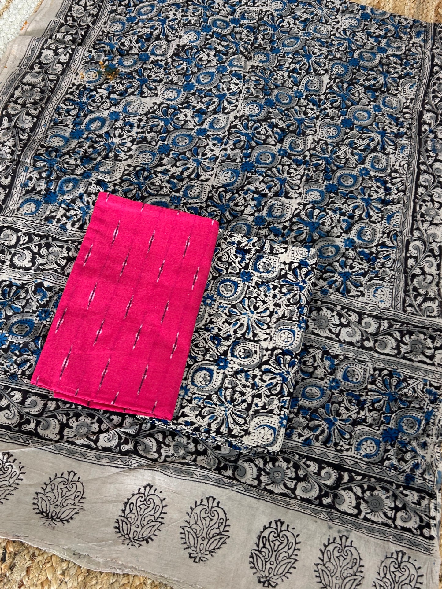 Ikat - Kalamkari Cotton Dress Material