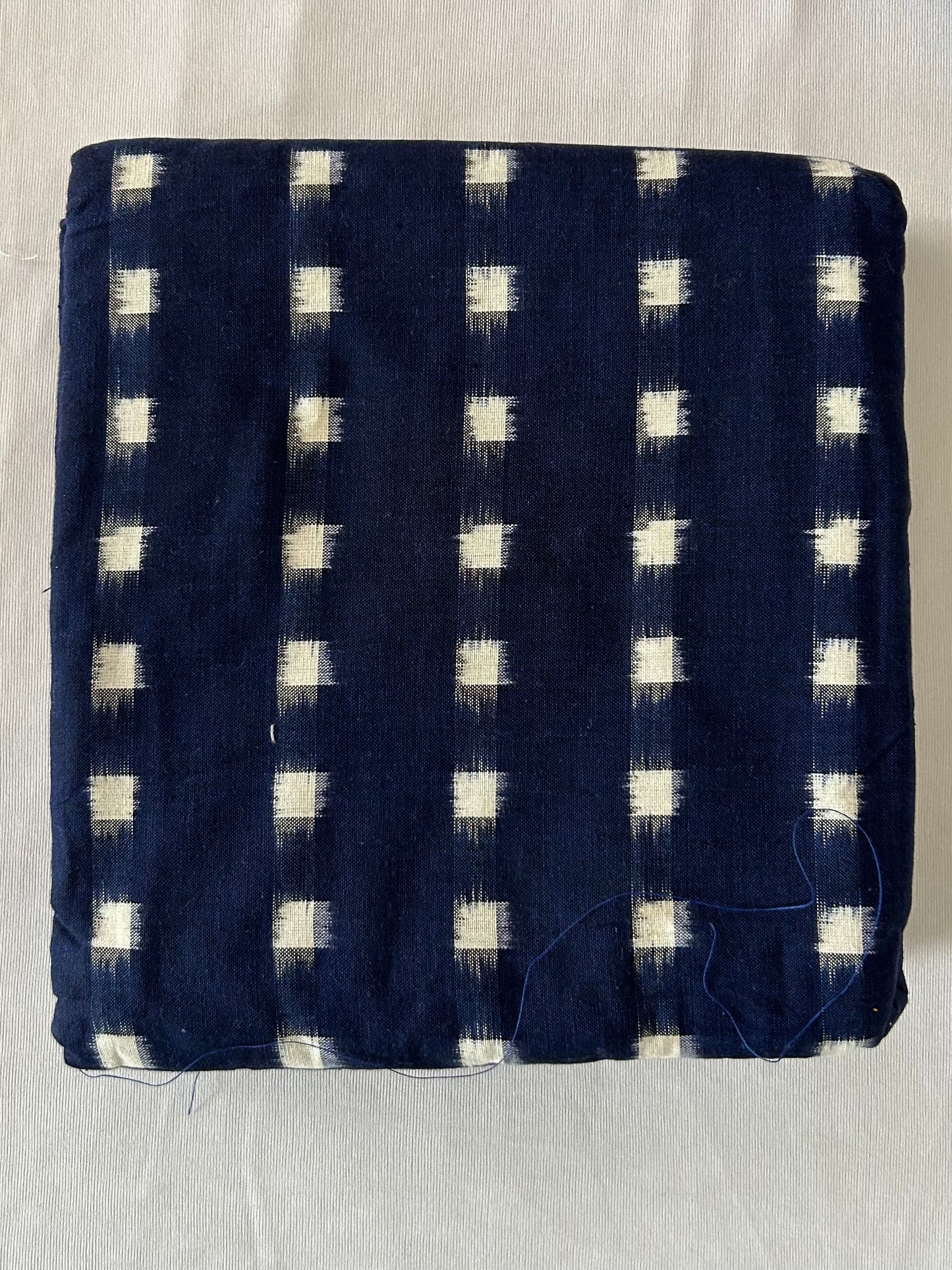 Navy blue Double Ikat Cotton Fabric (fab 27)