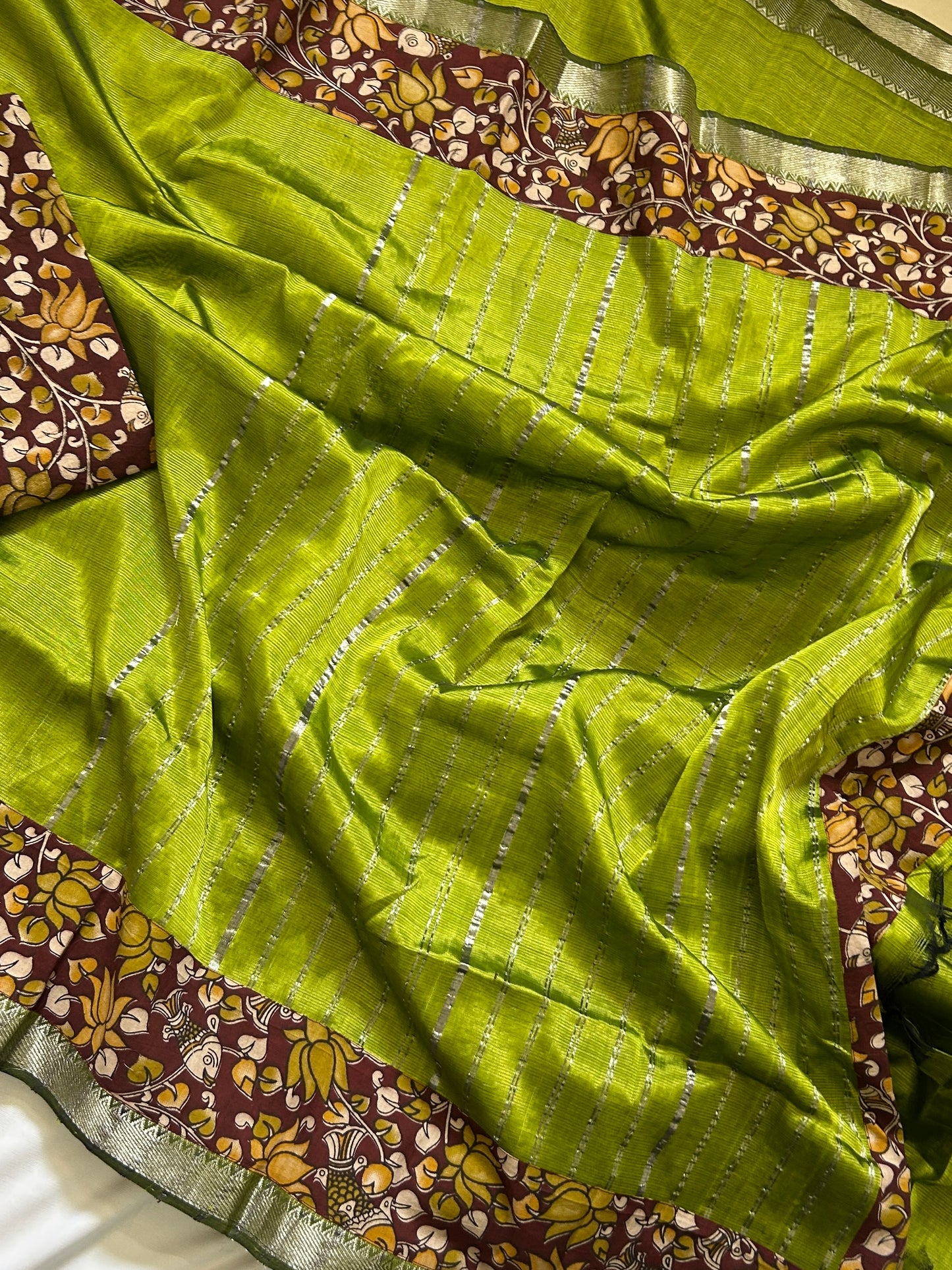 Mangalgiri Silk Saree with Nizaam Border