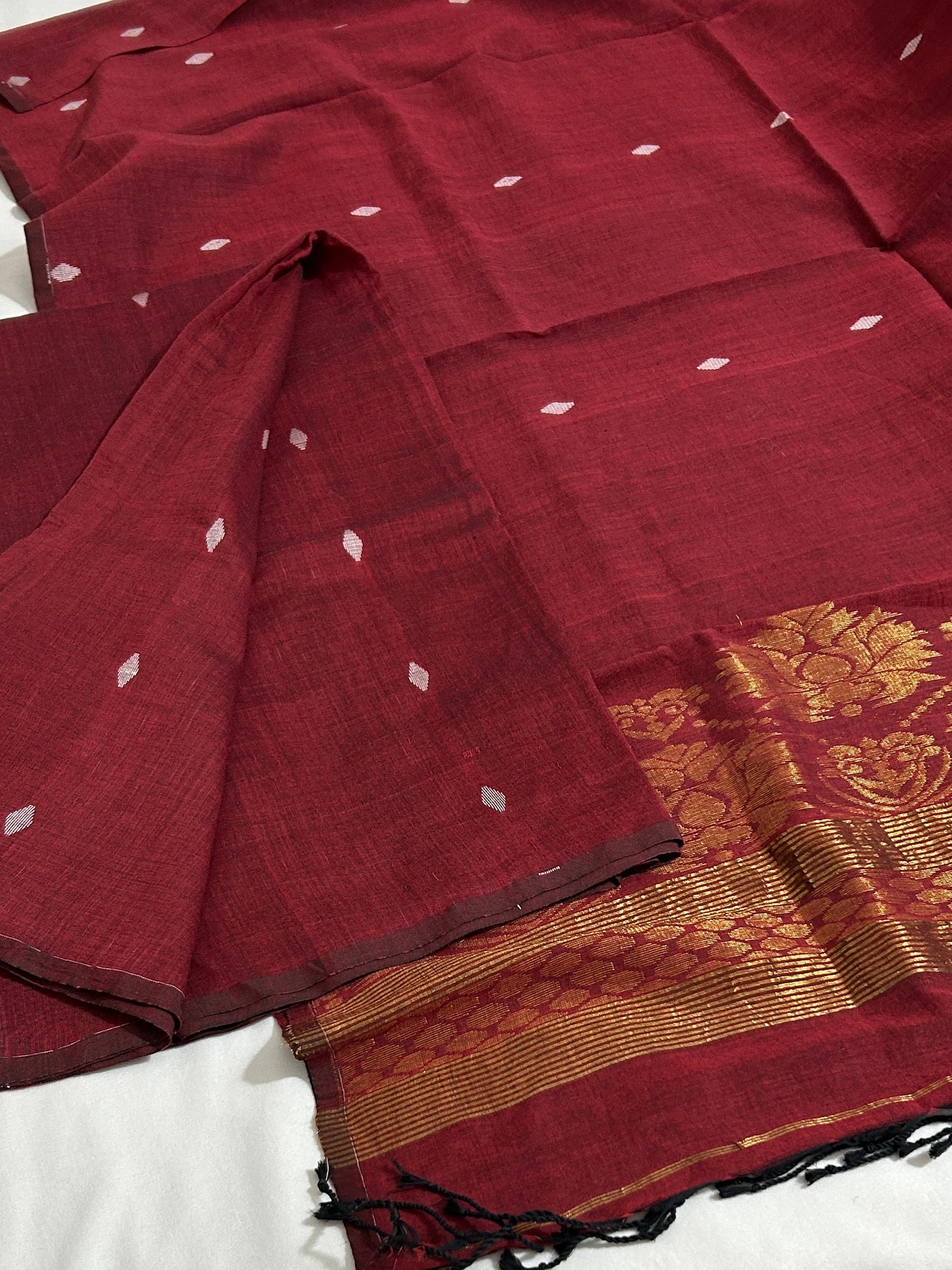 Jamdani Linen Cotton 2 pc Dress Material