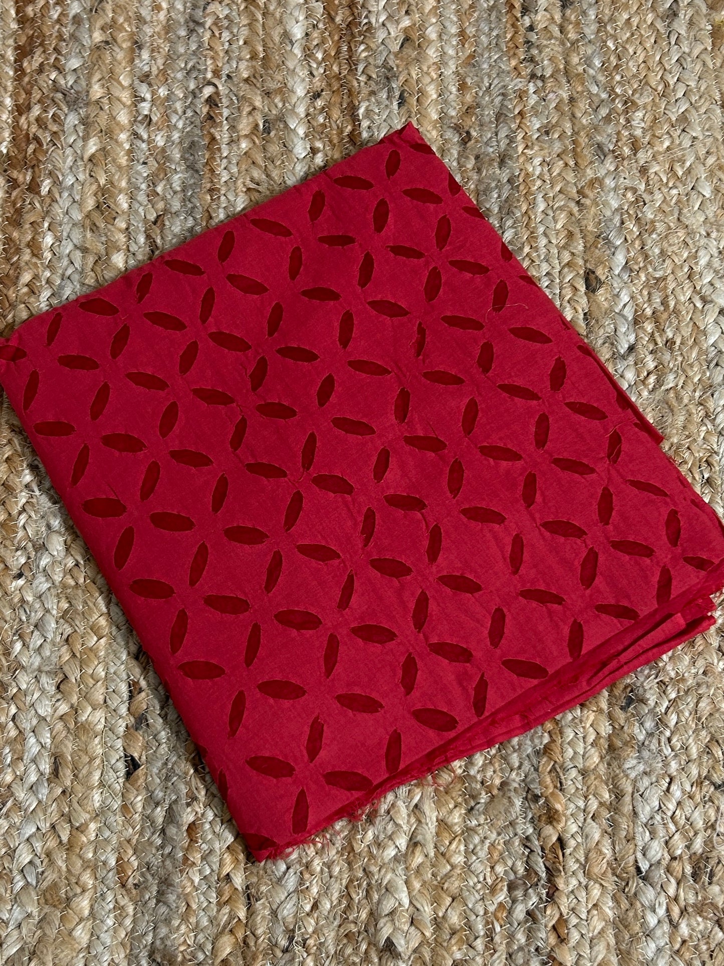 Appliqué work Cotton Kurti fabric