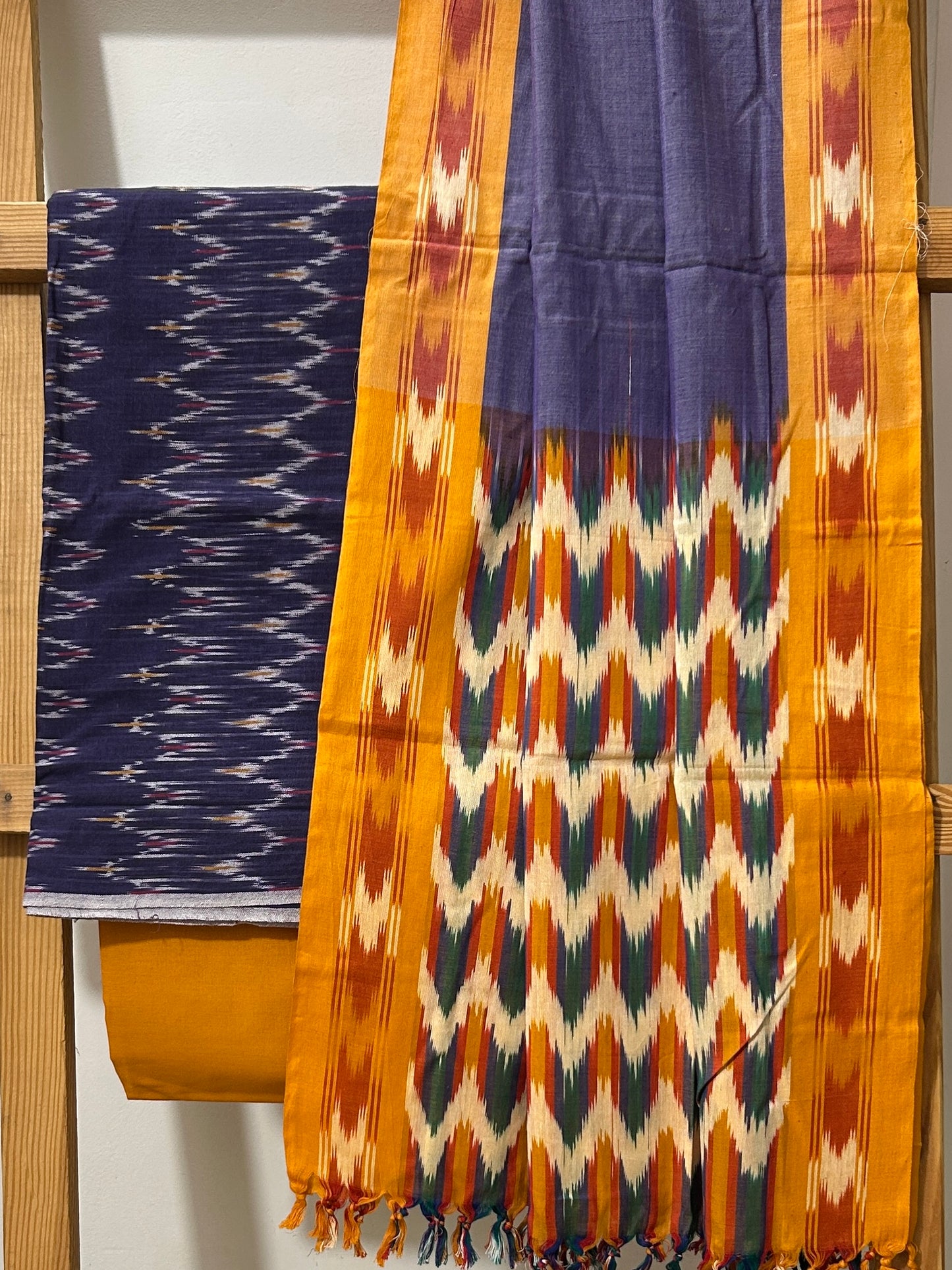 Ikat Cotton Dress Material