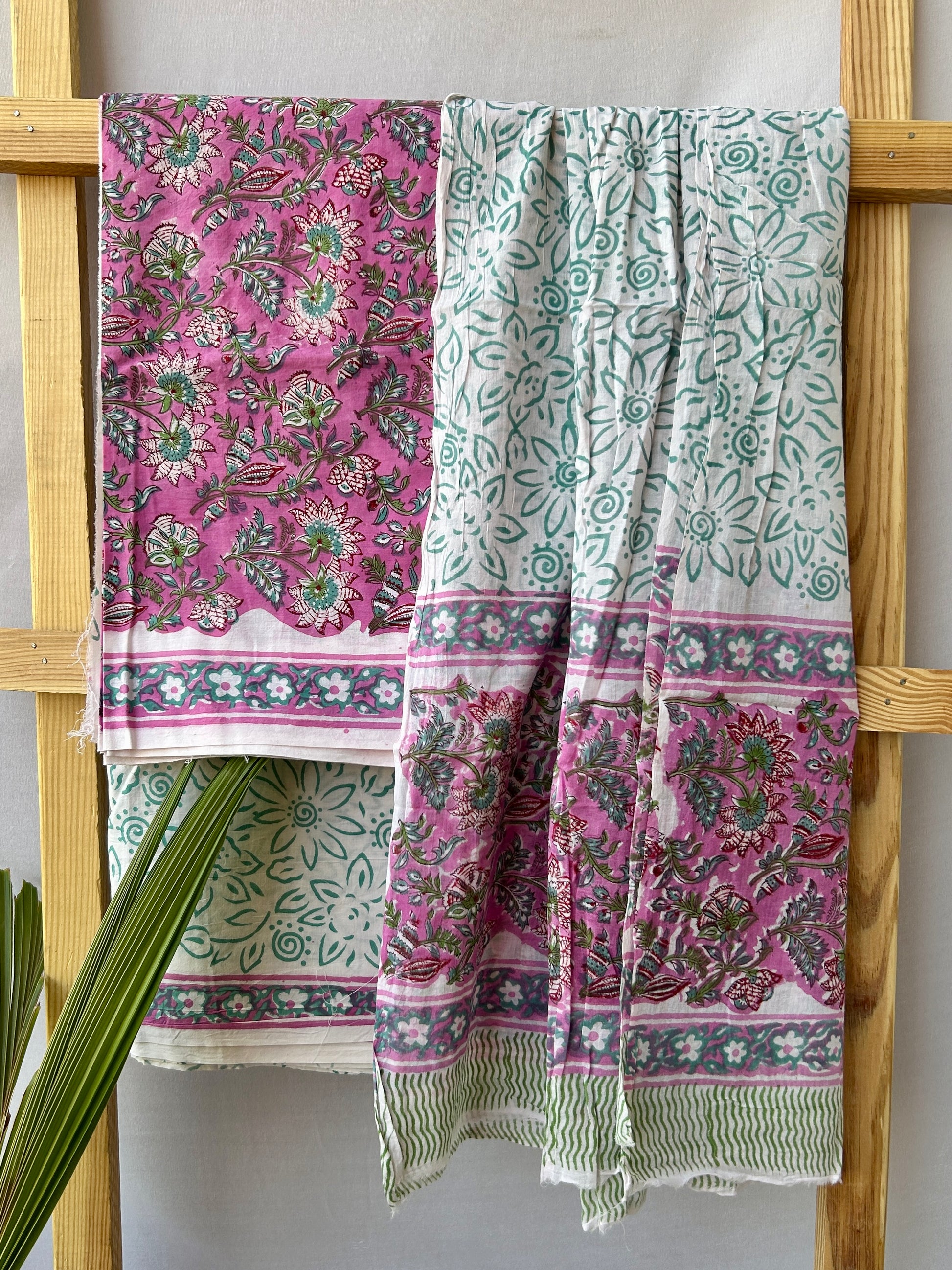 Hand BlockPrint Cotton Dress Material with Cotton Dupatta