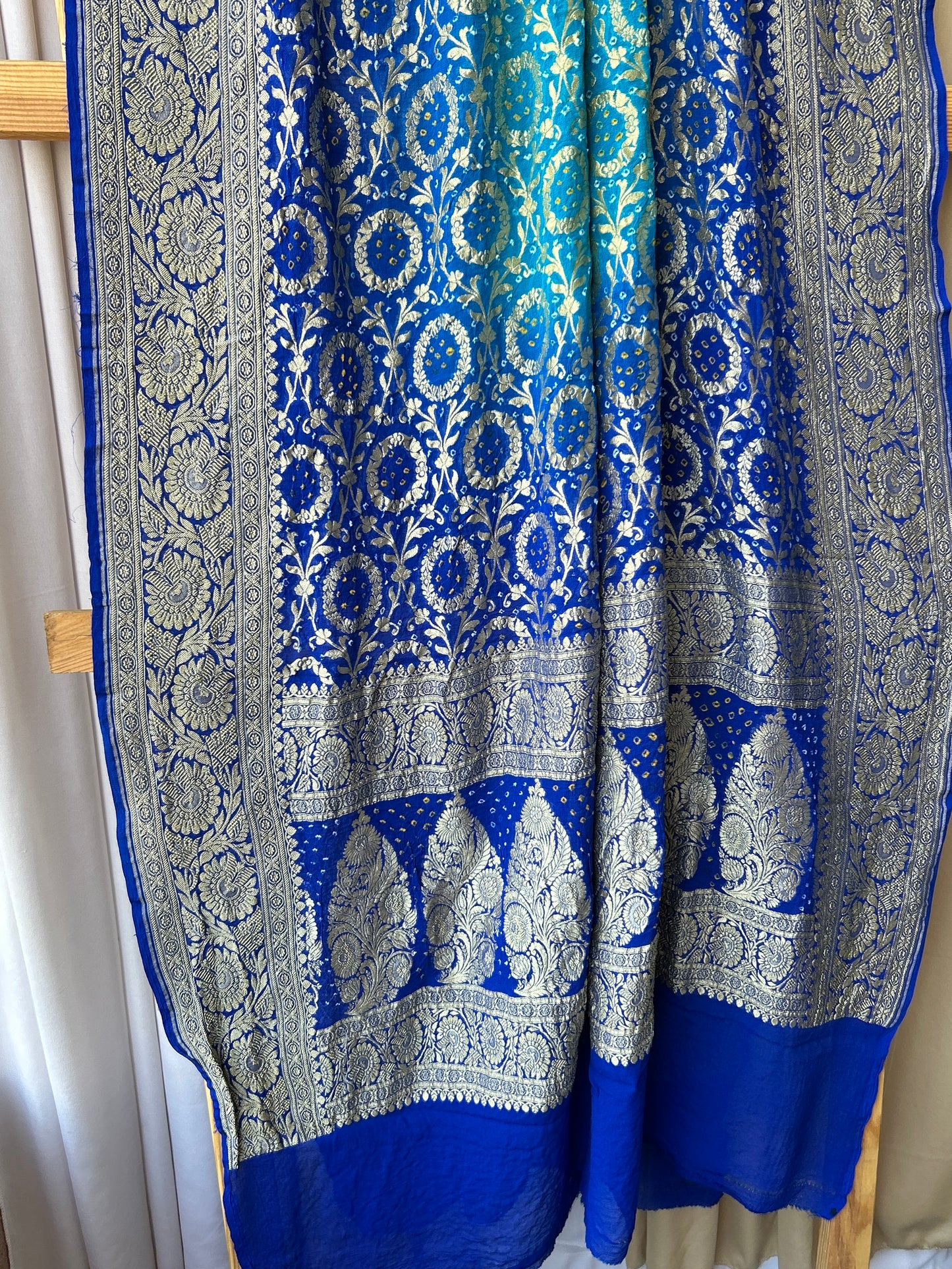 Pure Georgette Bandhej Neemjari Dupatta