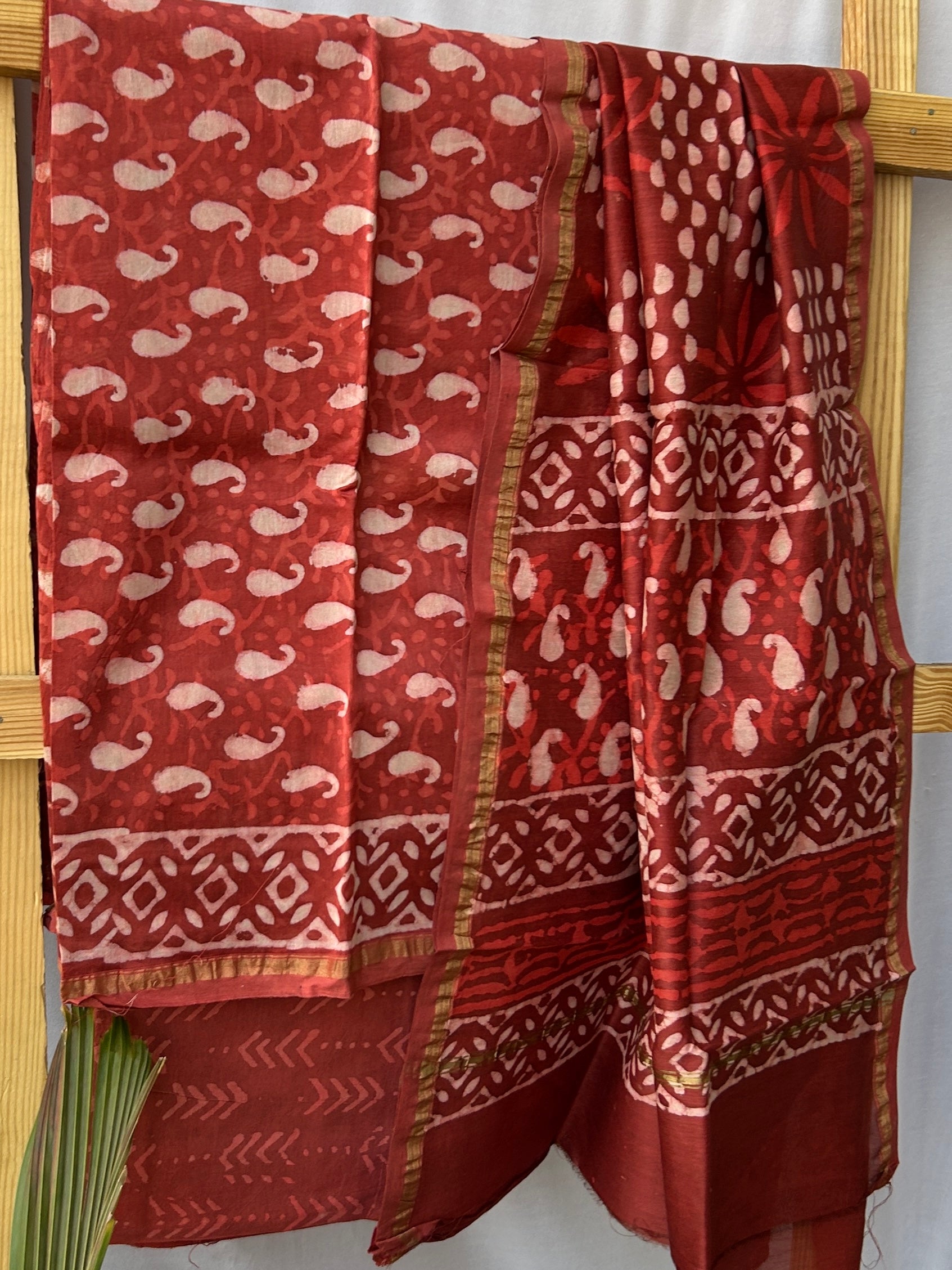 chanderi cotton silk dress material Multicolor Floral Chanderi Silk Dress Material