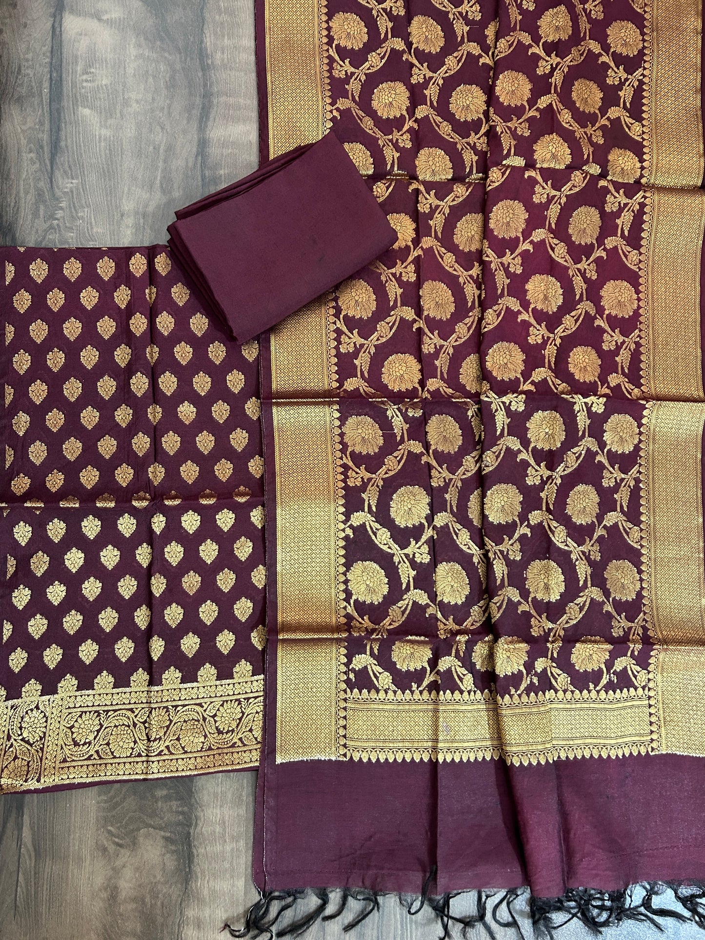 Banarasi Soft Cotton Dress Material