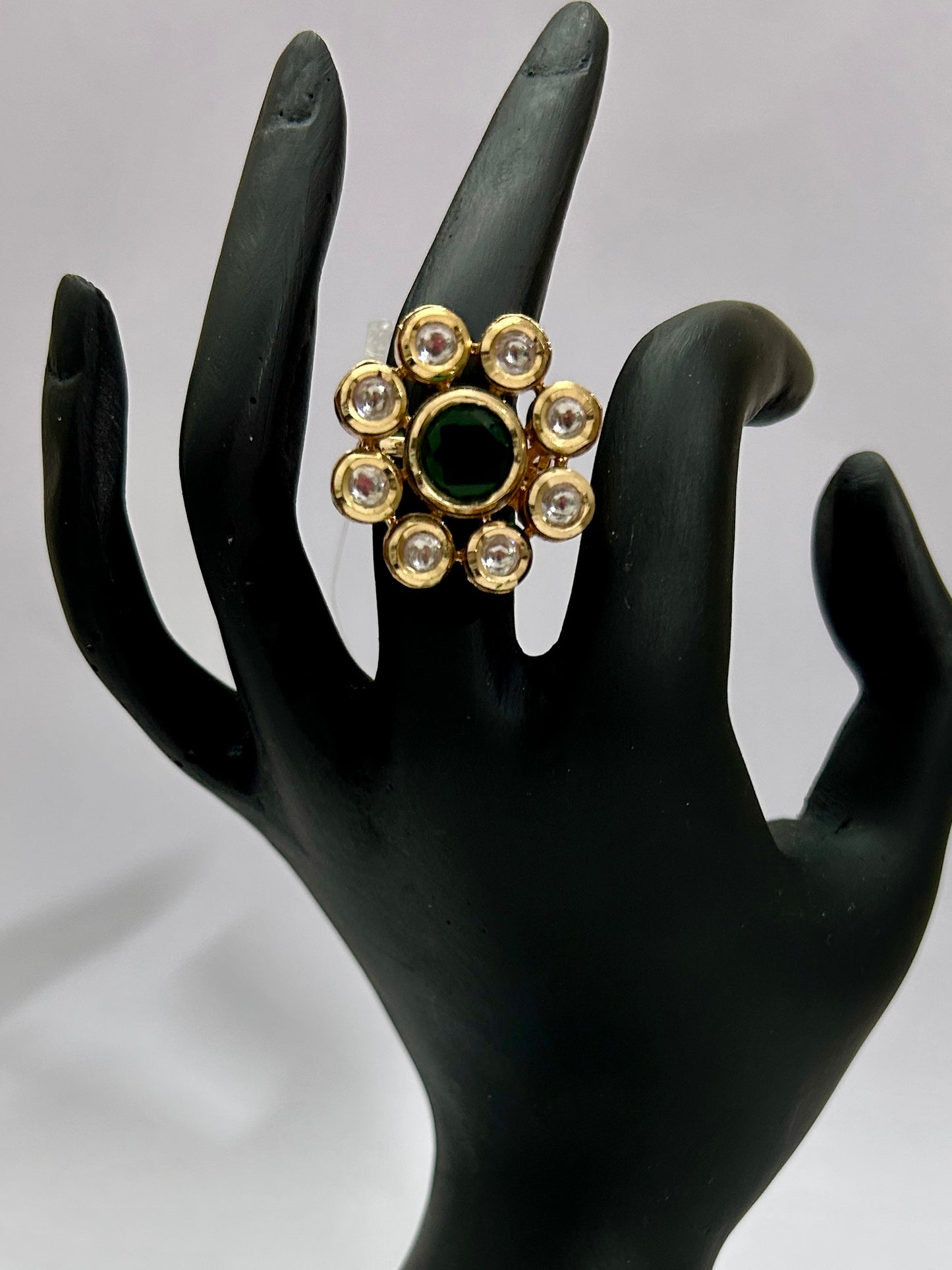 Kundan Cocktail Finger Ring