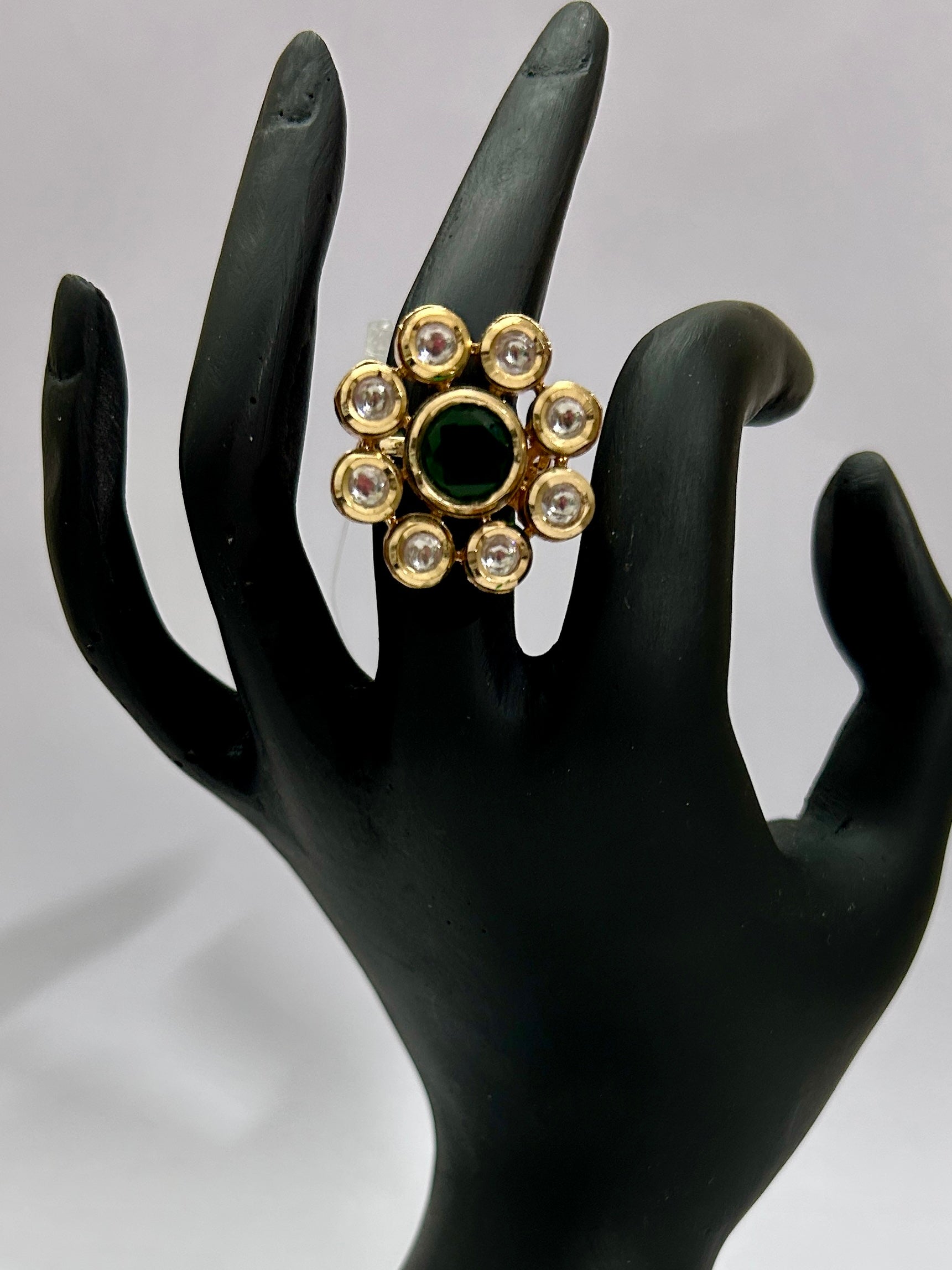 Kundan Cocktail Finger Ring