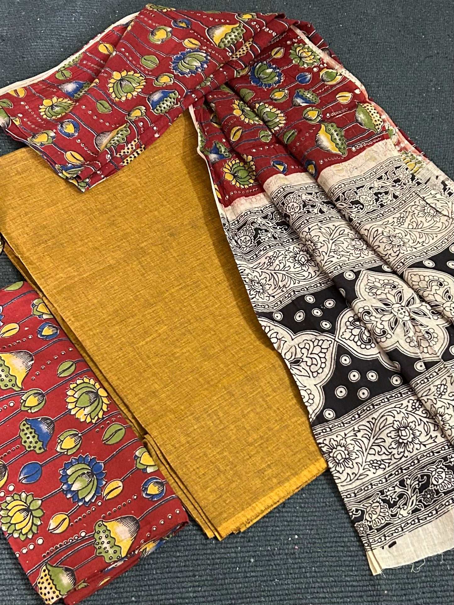Kalamkari Cotton Dress Material