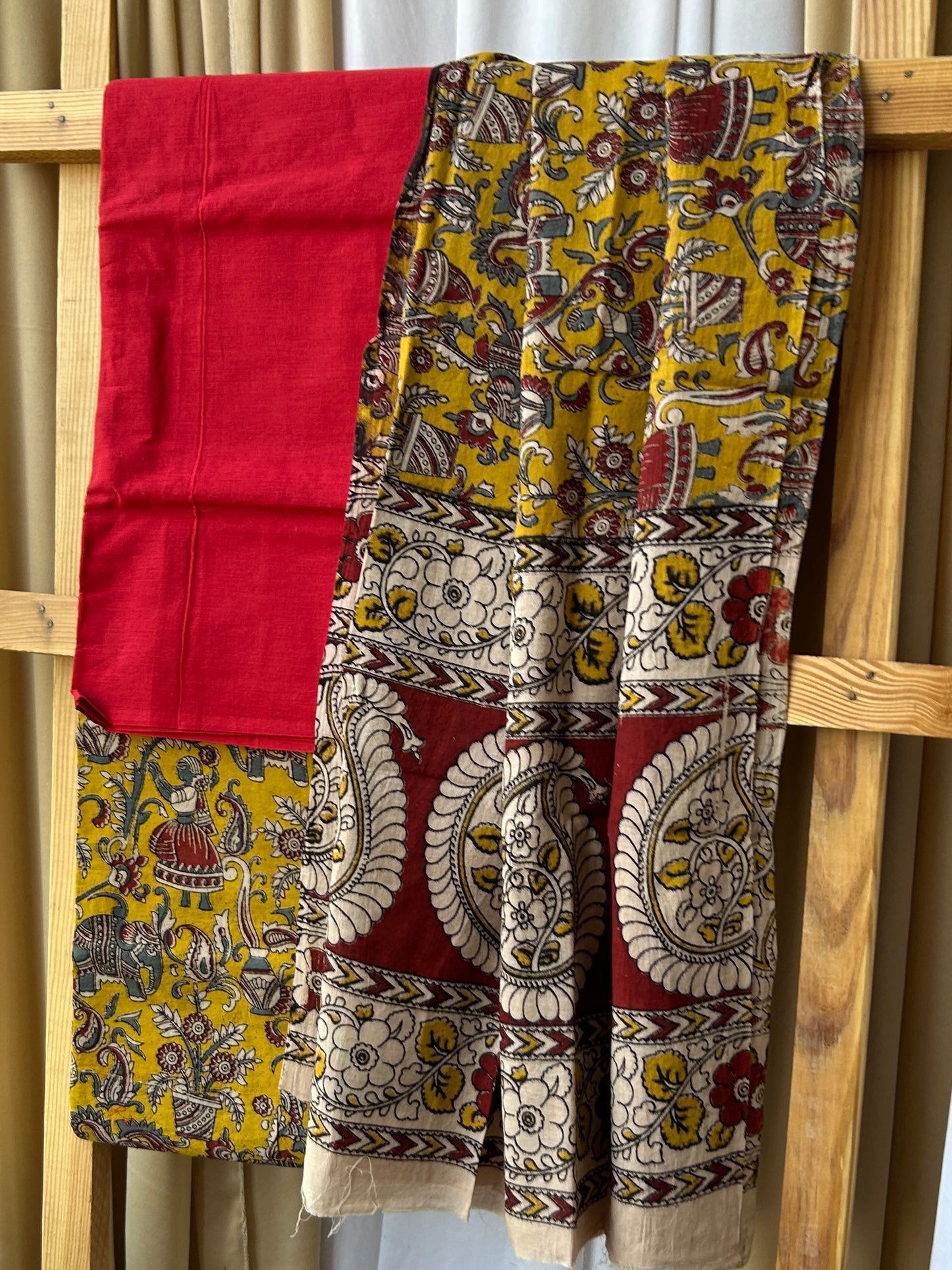 Kalamkari Cotton Dress Material