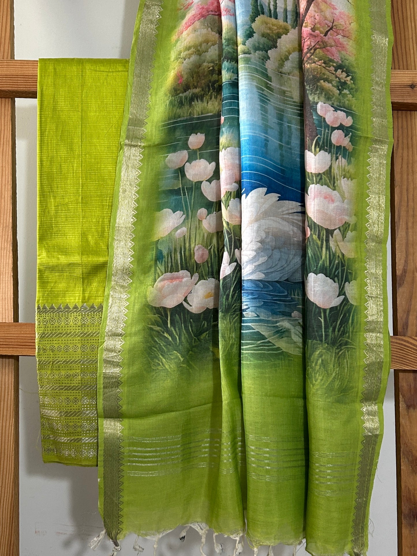 Mangalagiri Silk Dress Material