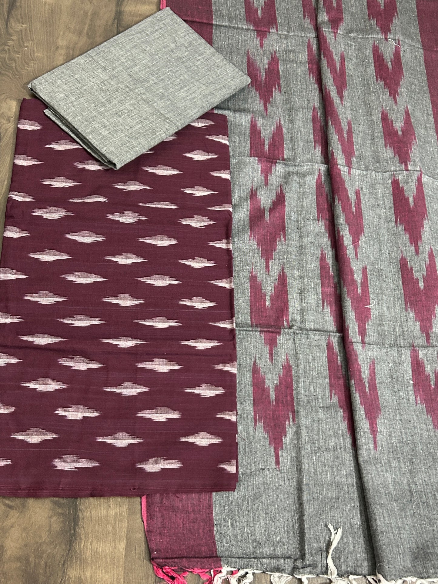 Ikat Cotton Dress Material