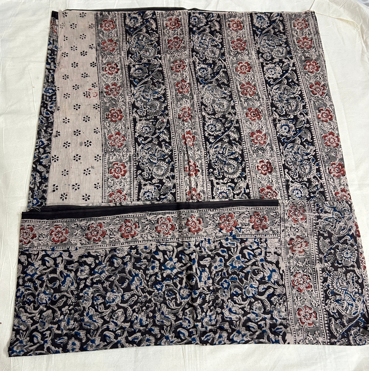 Kalamkari Cotton Saree with Blouse #