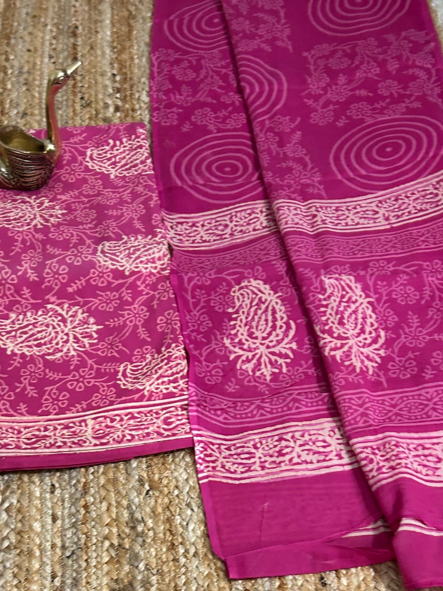 Hand BlockPrinted Cotton Dress Material