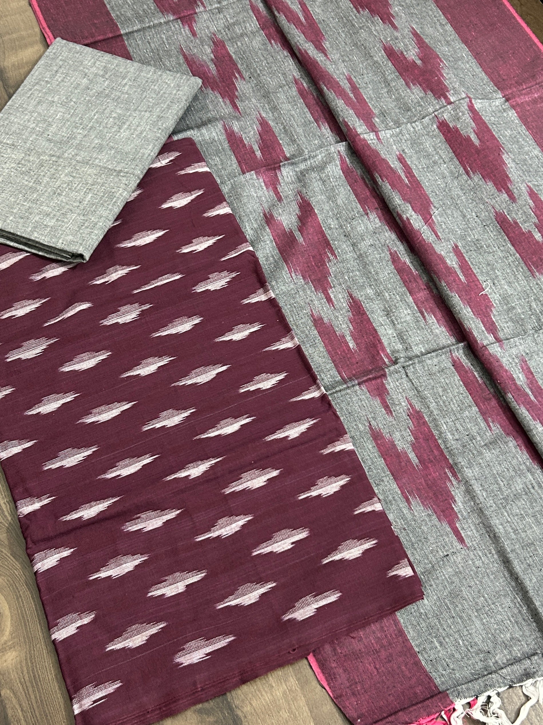 Ikat Cotton Dress Material