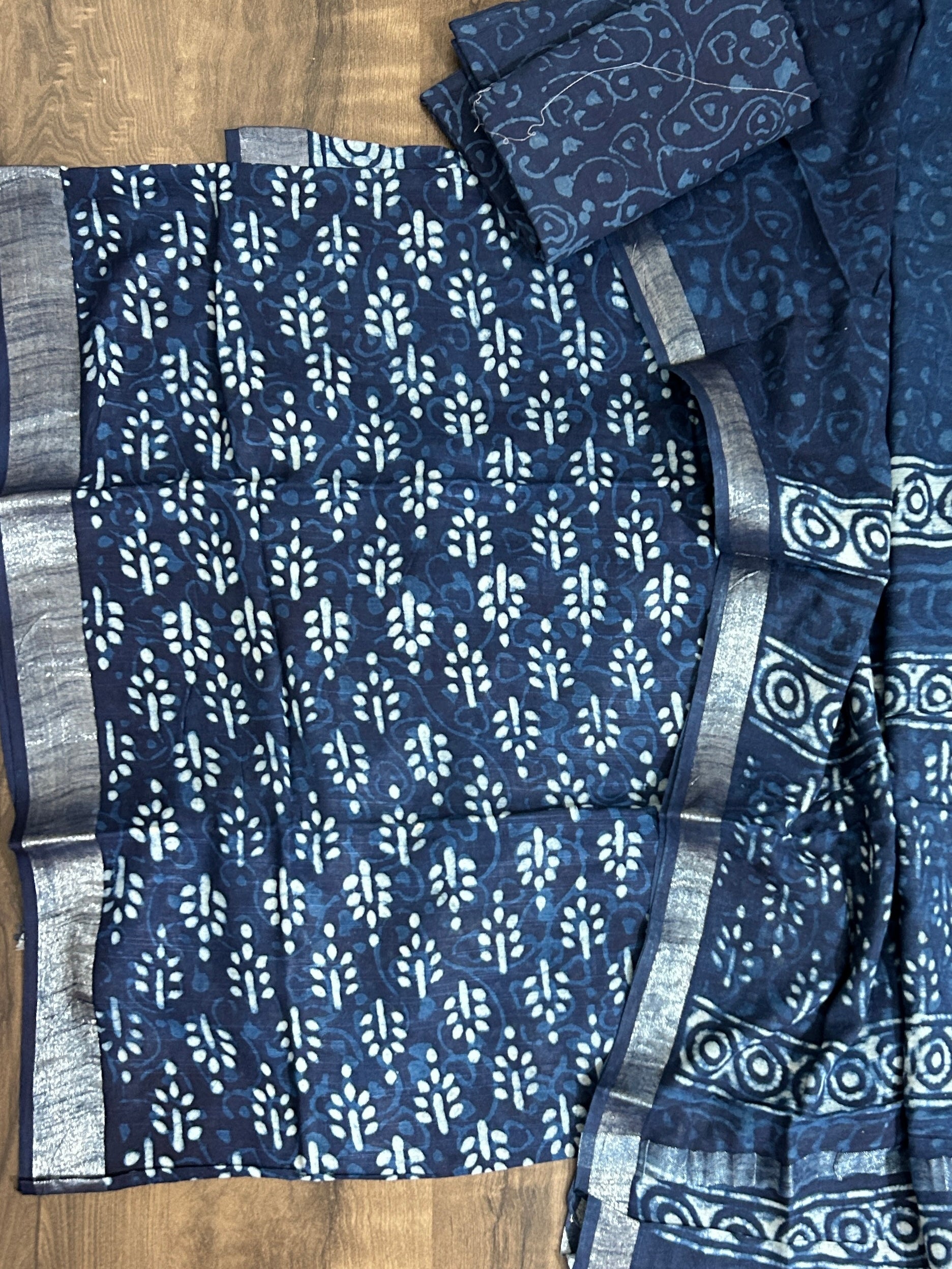 Hand BlockPrint Linen Cotton Dress Material