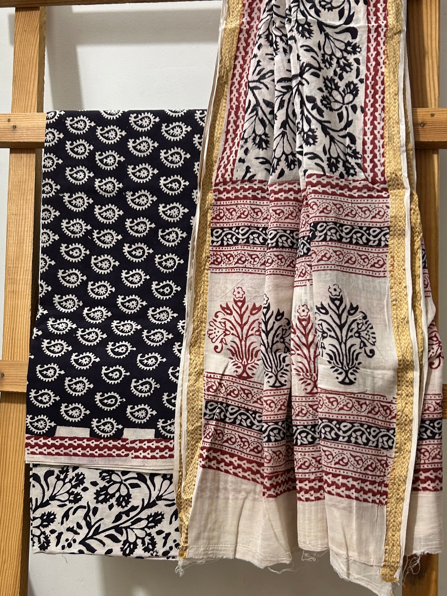 Bagh HandBlock Print Cotton Dress Material 