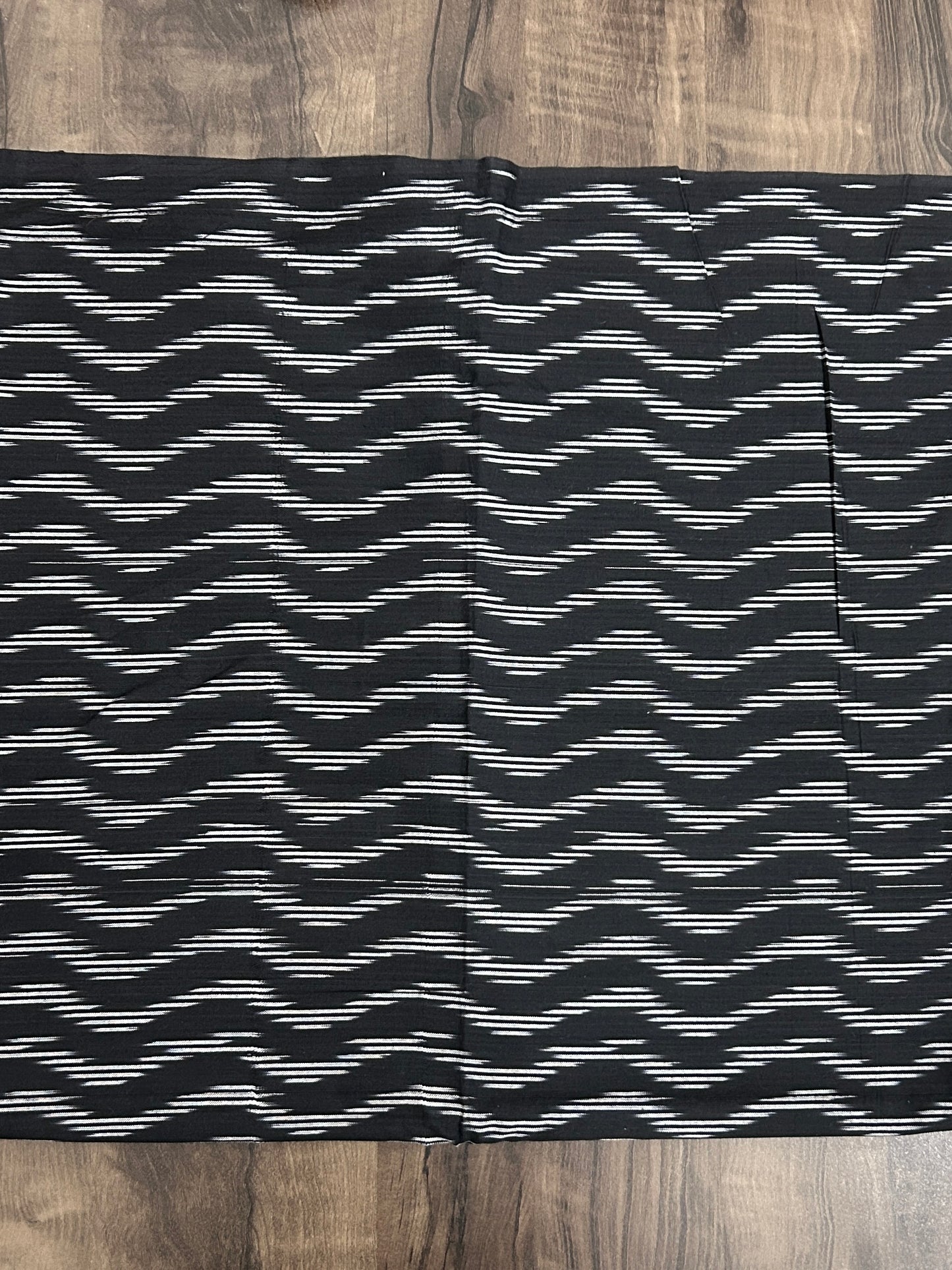 Black Ikat Cotton Fabric