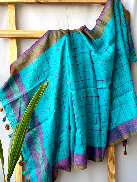 Pure linen dupatta