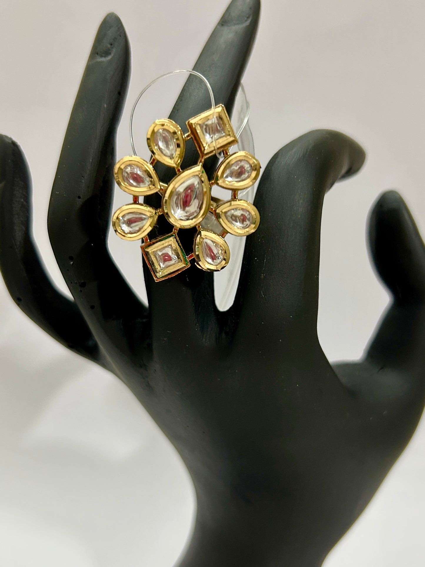 Kundan Cocktail Finger Ring