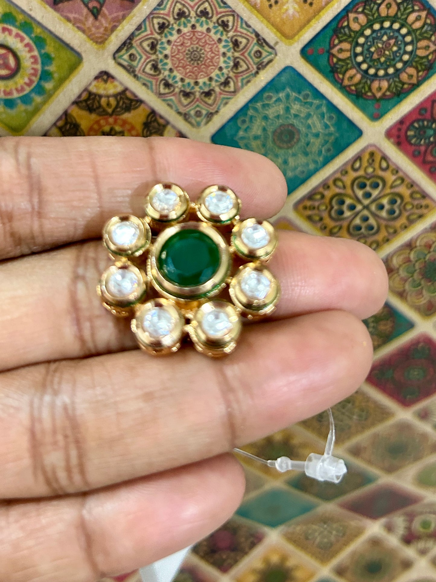 Kundan Cocktail Finger Ring