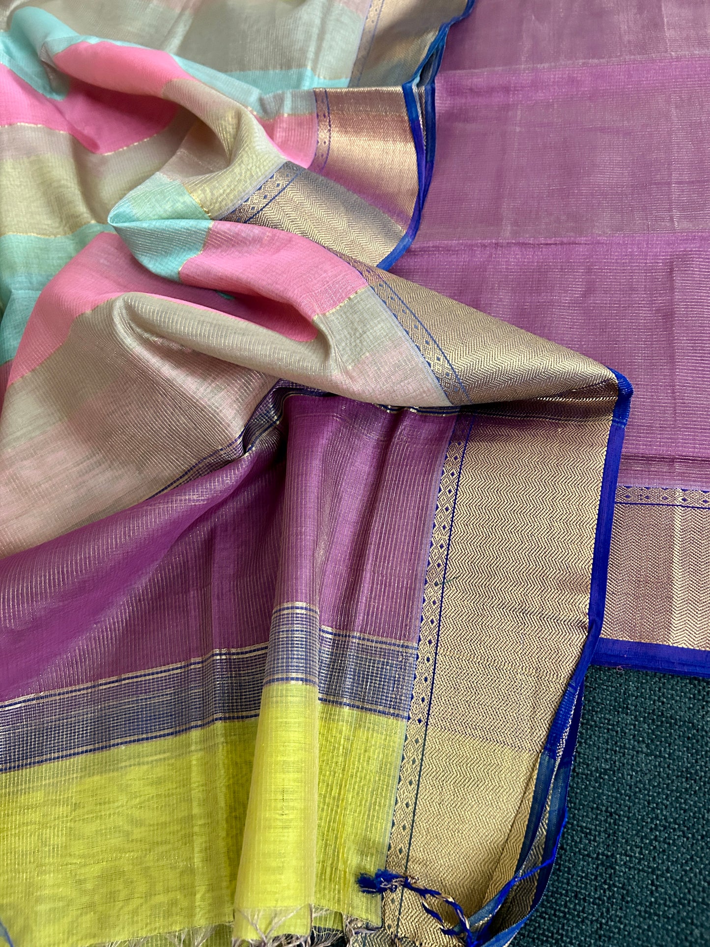 Maheshwari Tissue Silk Dress Material