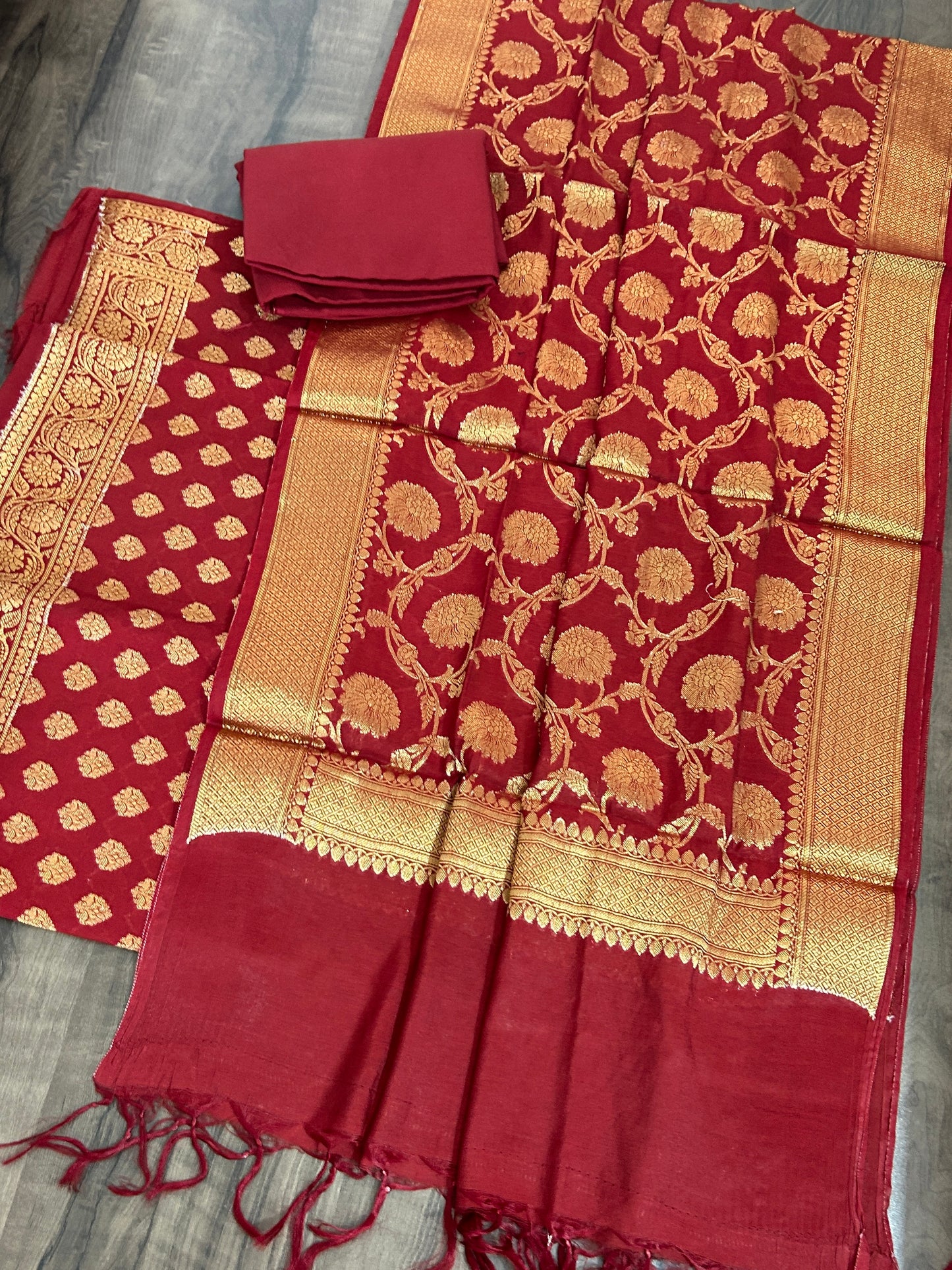 Banarasi Soft Cotton Dress Material