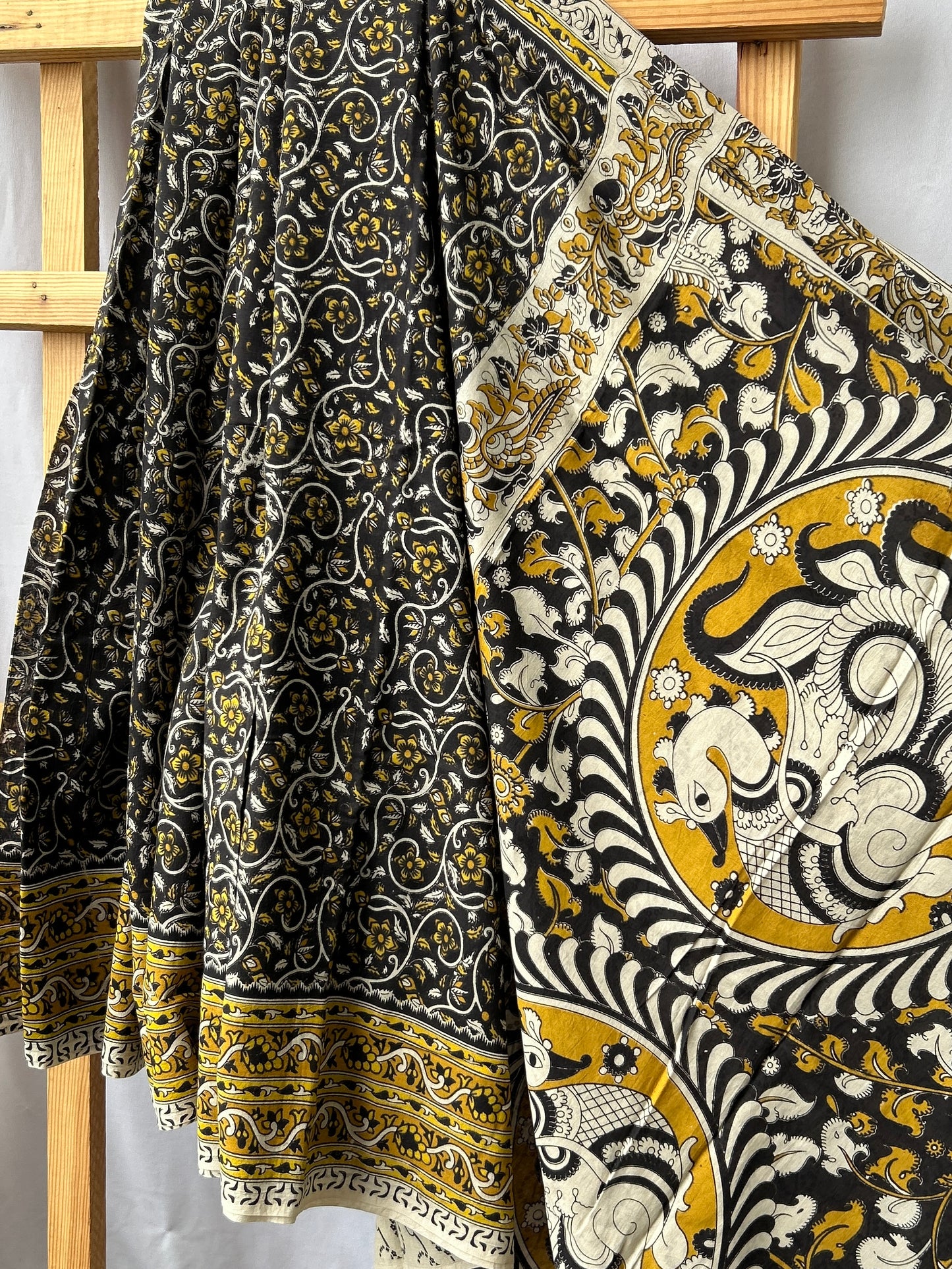Kalamkari Cotton Saree with Blouse