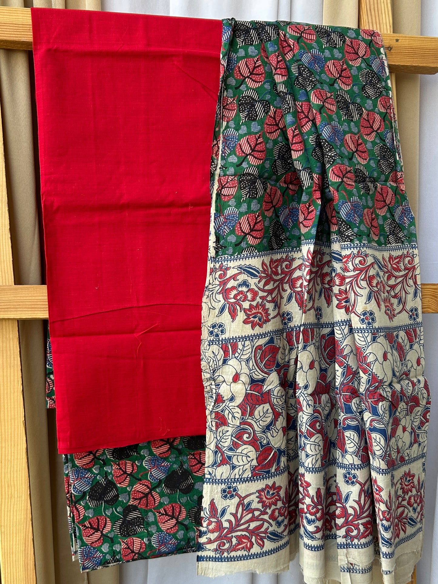 Kalamkari Cotton Dress Material