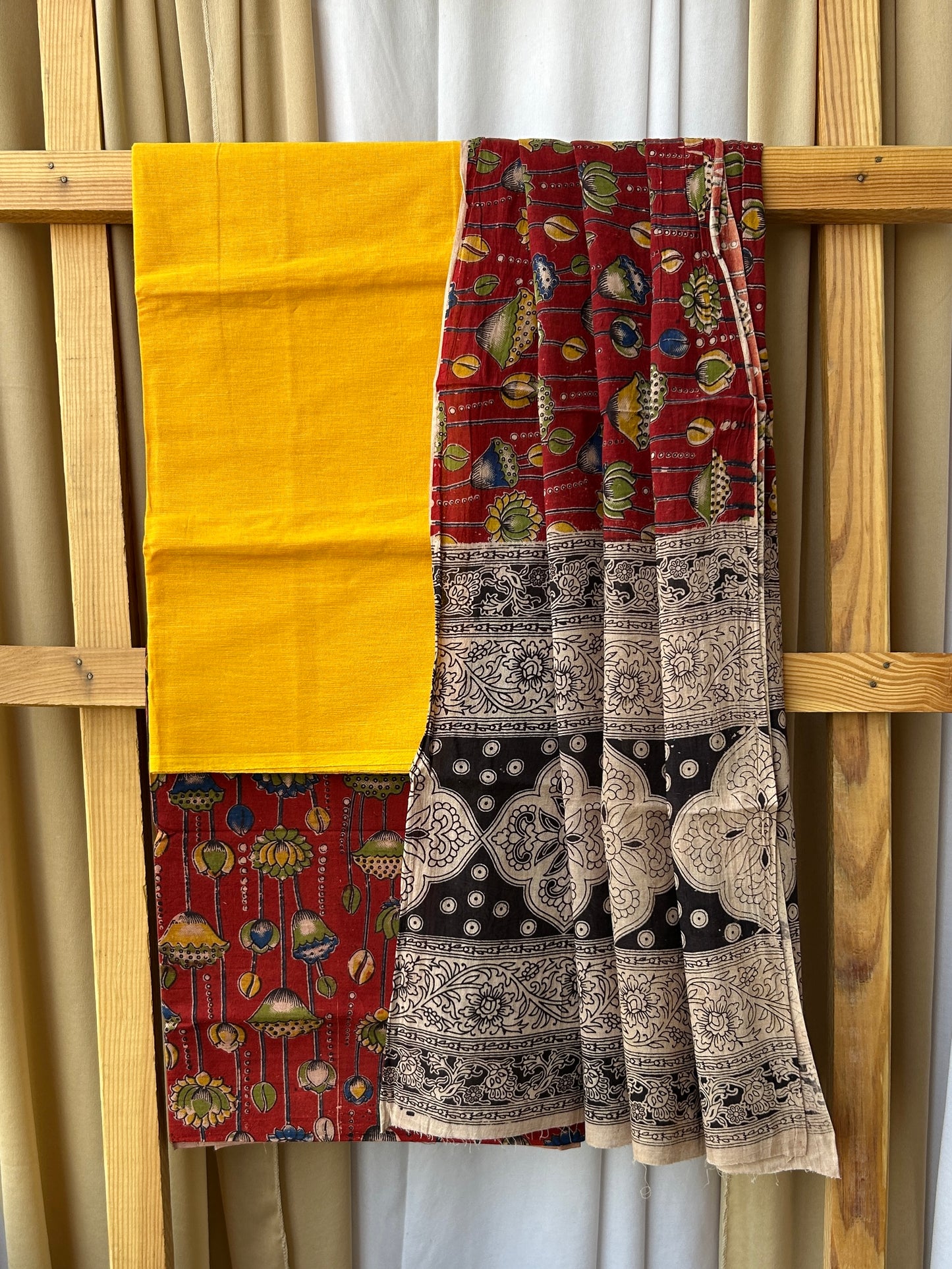 Kalamkari Cotton Dress Material