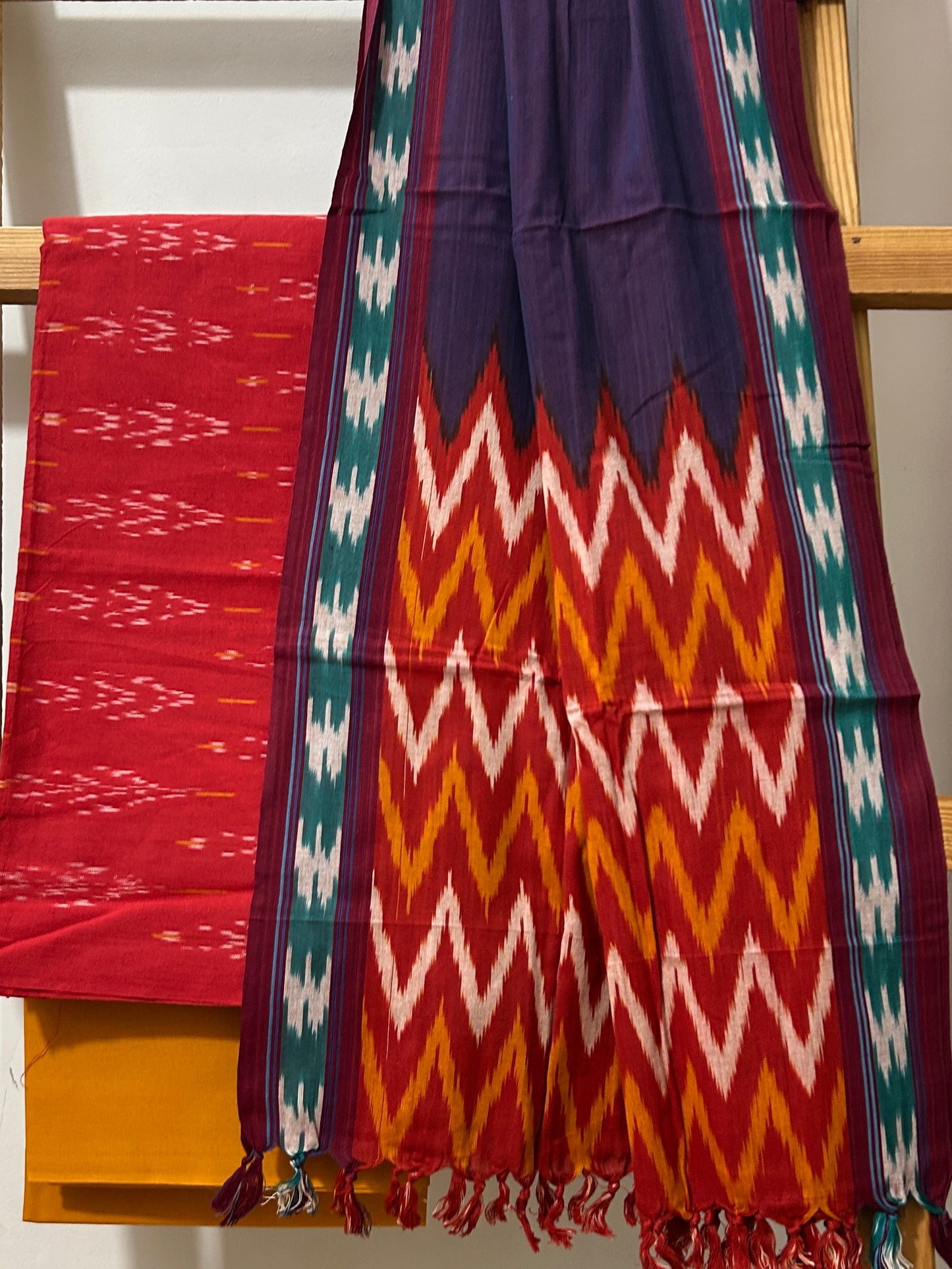 Ikat Cotton Dress Material