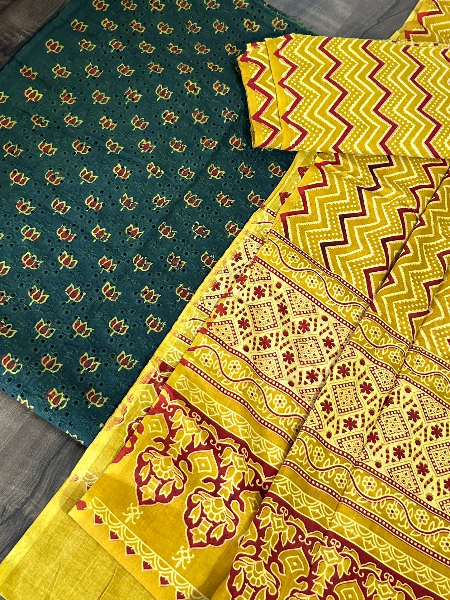 Ajrakh Cotton Hakoba Dress Material
