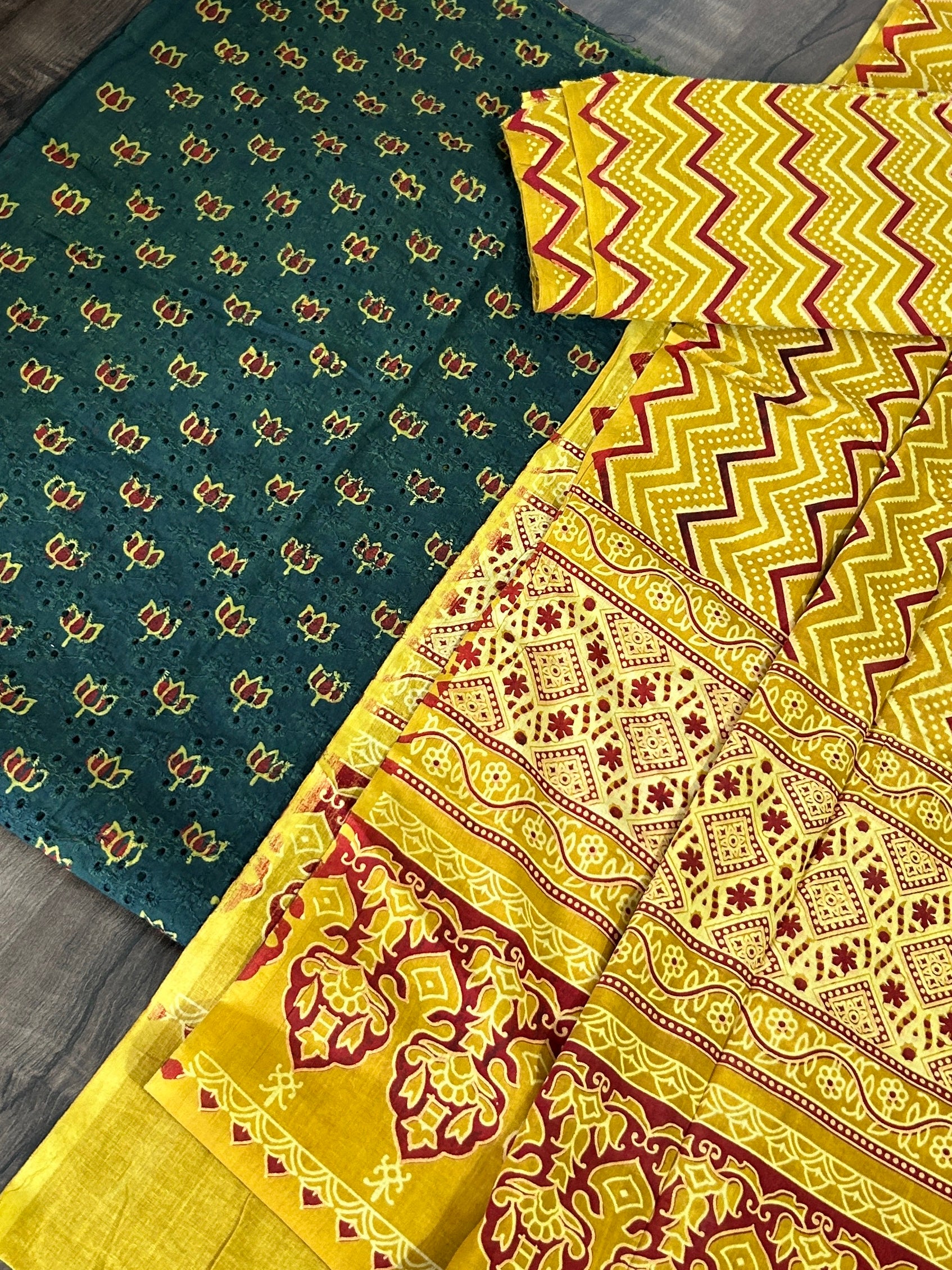 Ajrakh Cotton Hakoba Dress Material