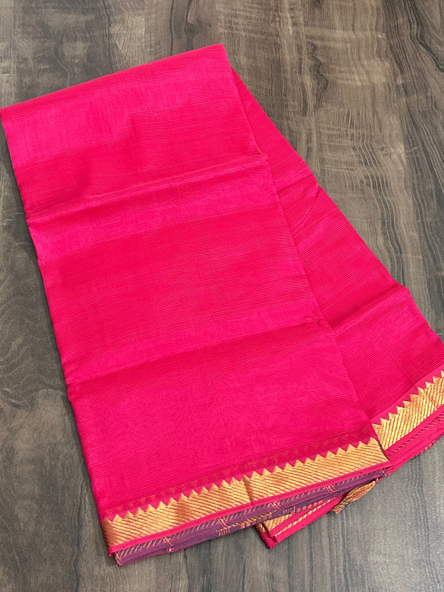 Mangalagiri Silk Cotton Saree with Nizaam Border #