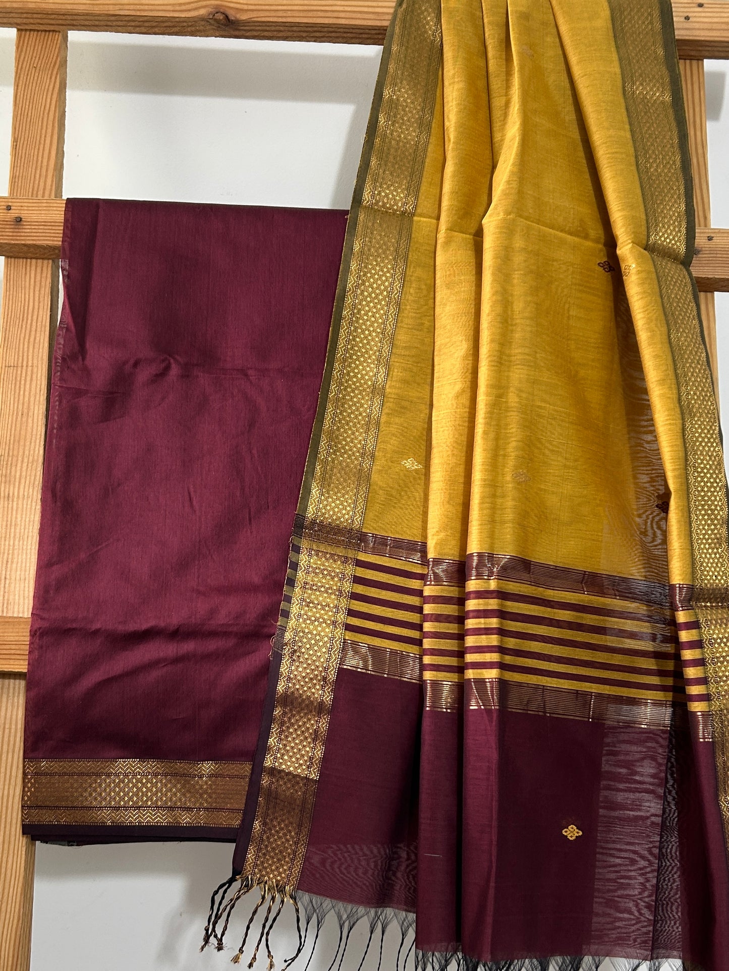 Maheshwari Silk Cotton 2 pc Dress Material
