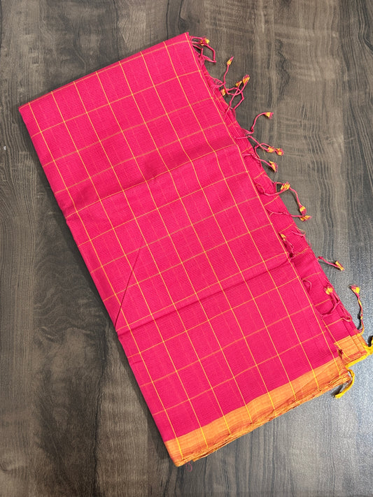 Mangalagiri Cotton Hand Woven  Saree