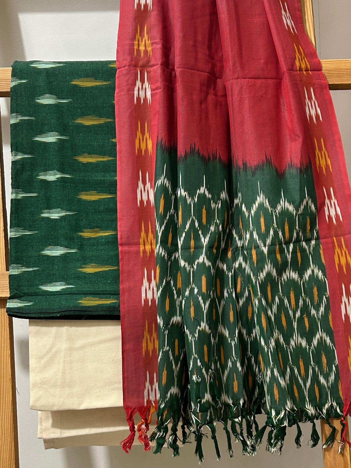 Ikat Cotton Dress Material