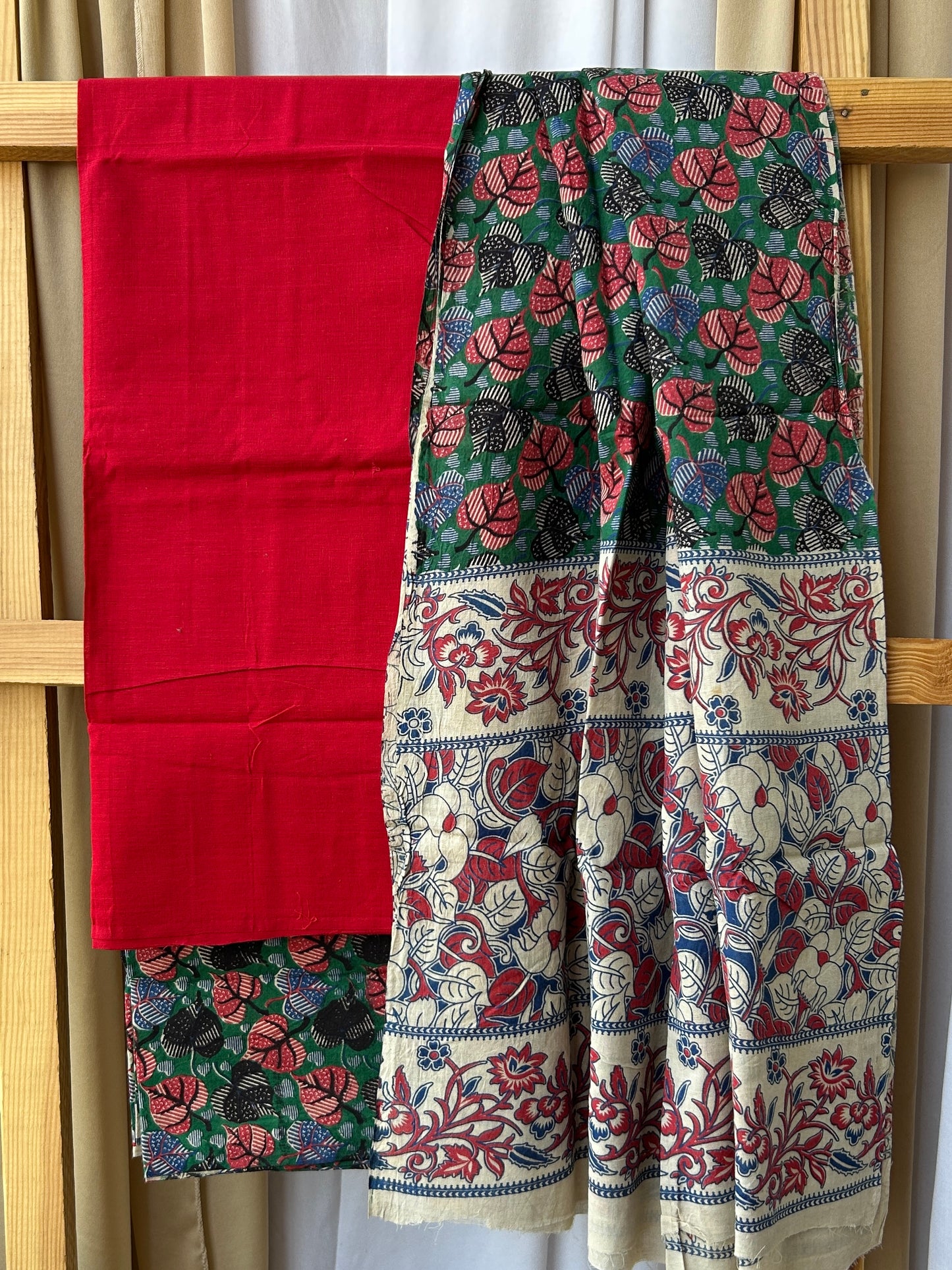 Kalamkari Cotton Dress Material