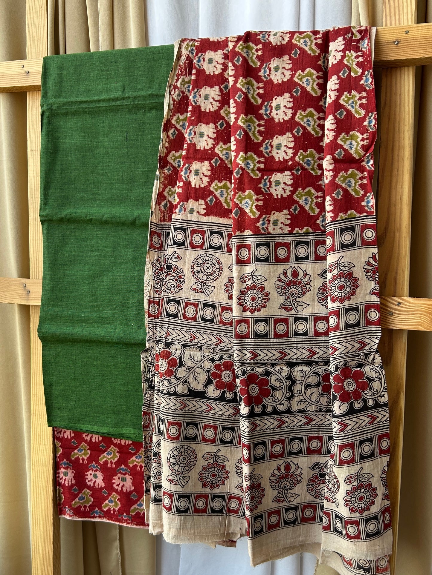 Kalamkari Cotton Dress Material