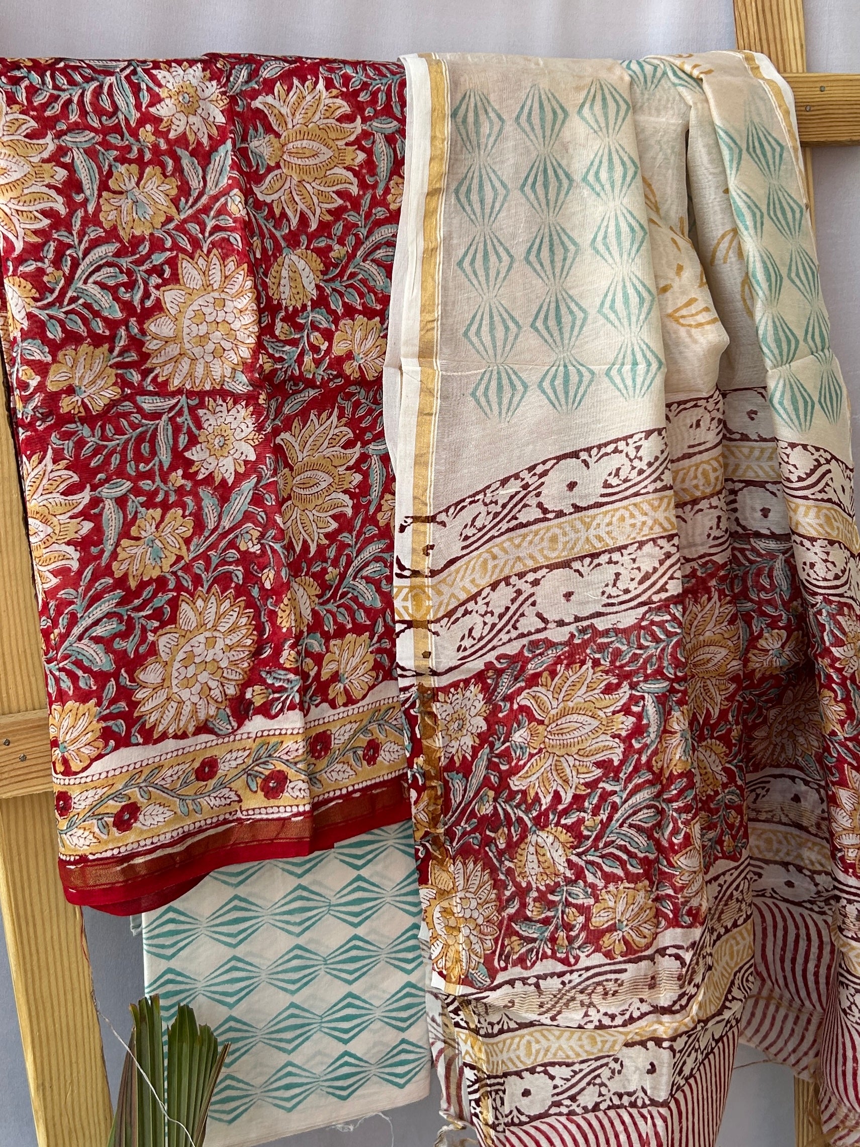 chanderi silk cotton dress material