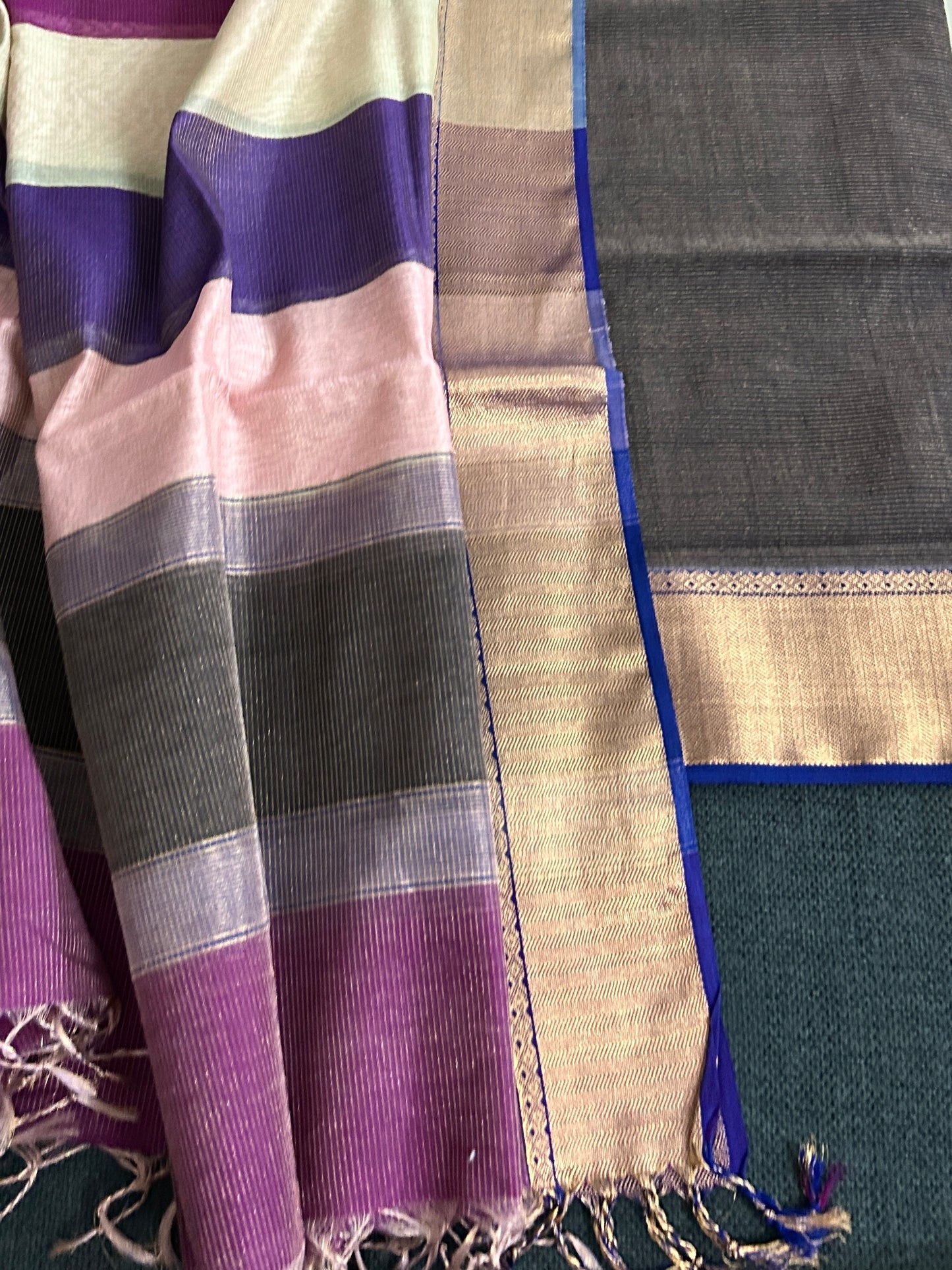 Maheshwari Tissue Silk Dress Material