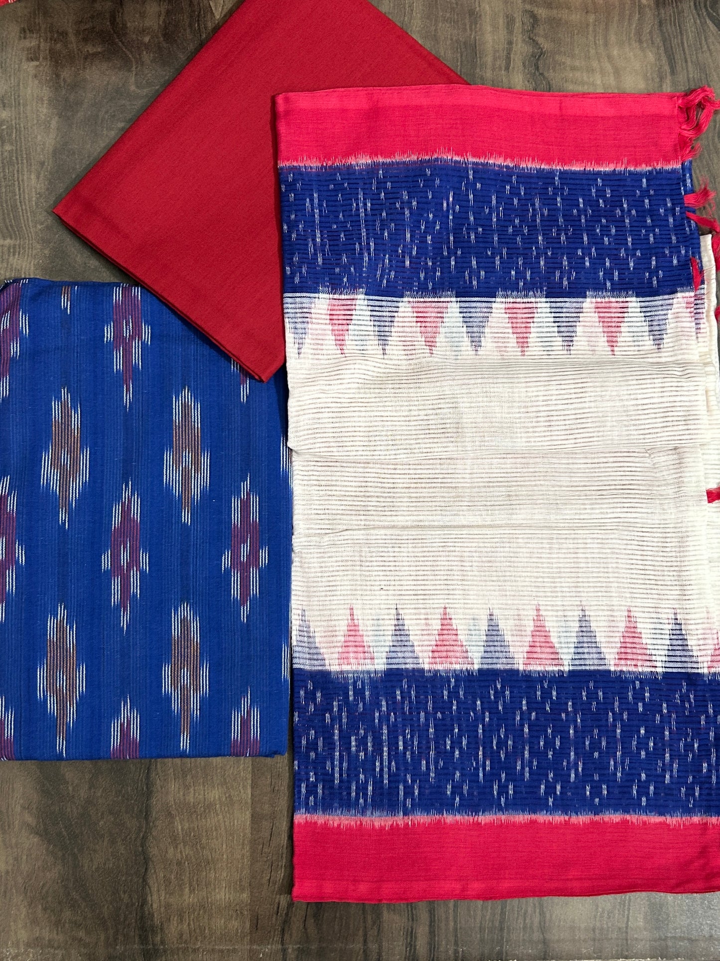 Ikat Cotton Dress Material