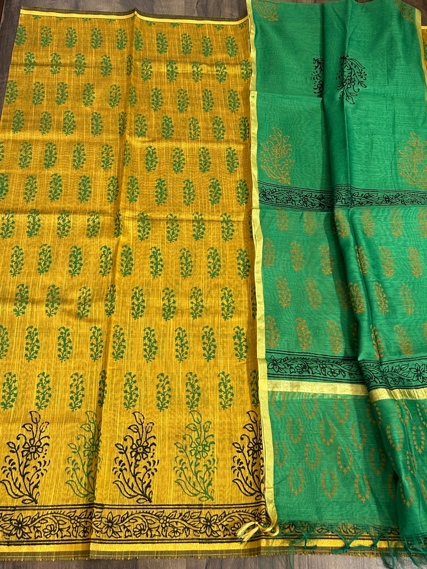 Hand BlockPrinted Top Dupatta Set