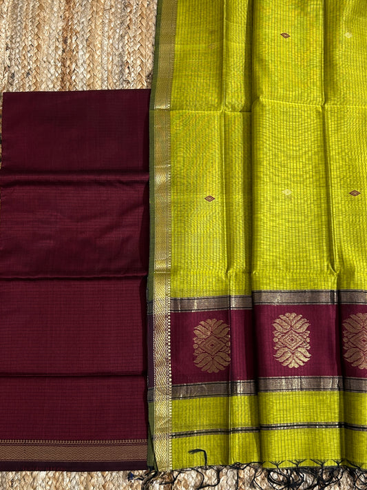 Maheshwari Silk Cotton 2 pc Dress Material
