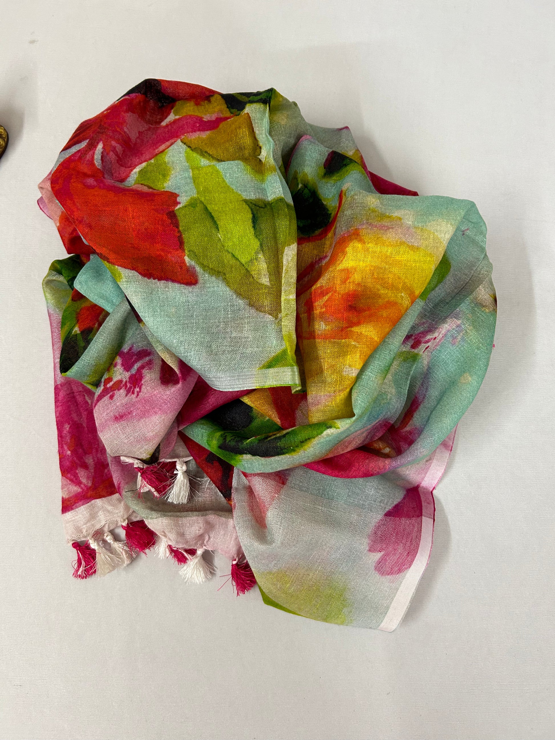 Pure Linen Digital Print Dupatta