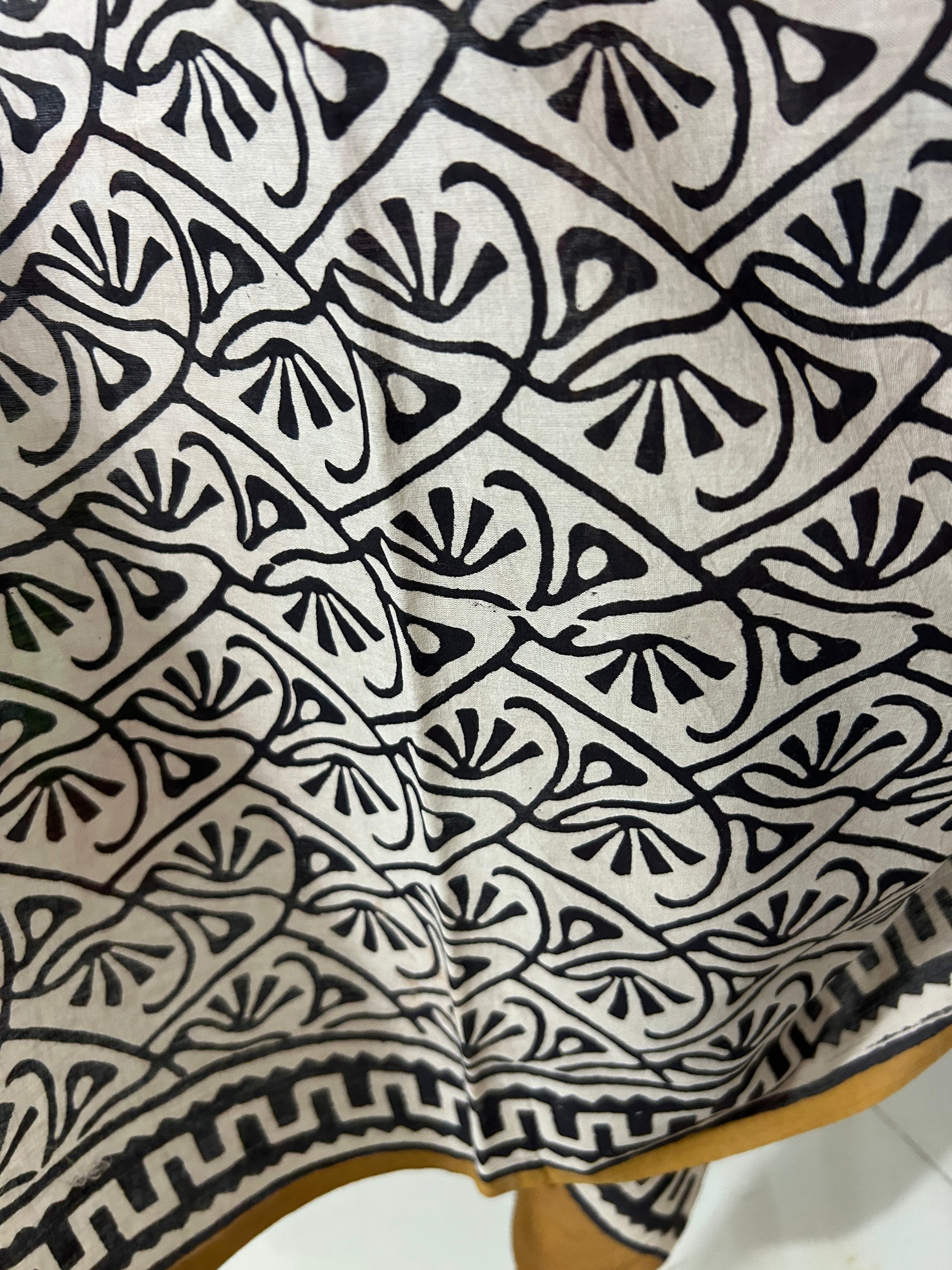 Hand BlockPrint Cotton Saree with Blouse