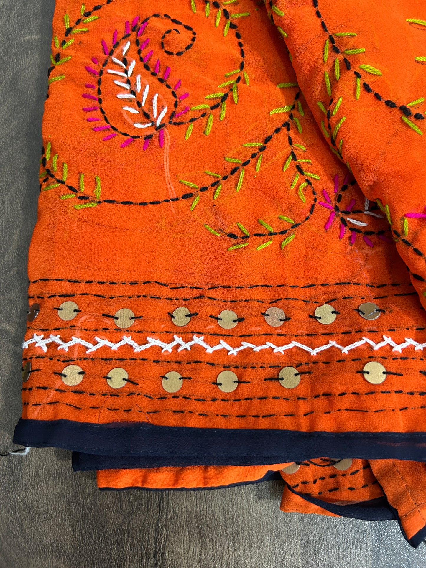 Phulkari HandWork Georgette Dupatta