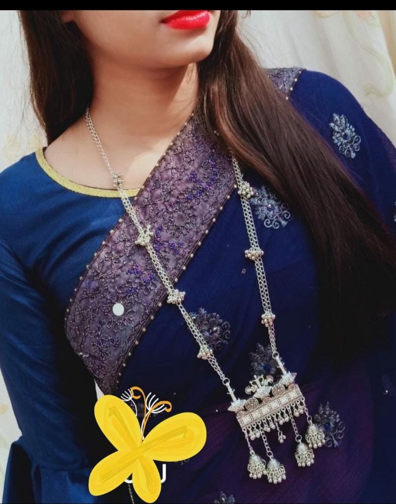 Beautiful chain pendant combo with matching studs, ring, nosepin, kada and hair stick